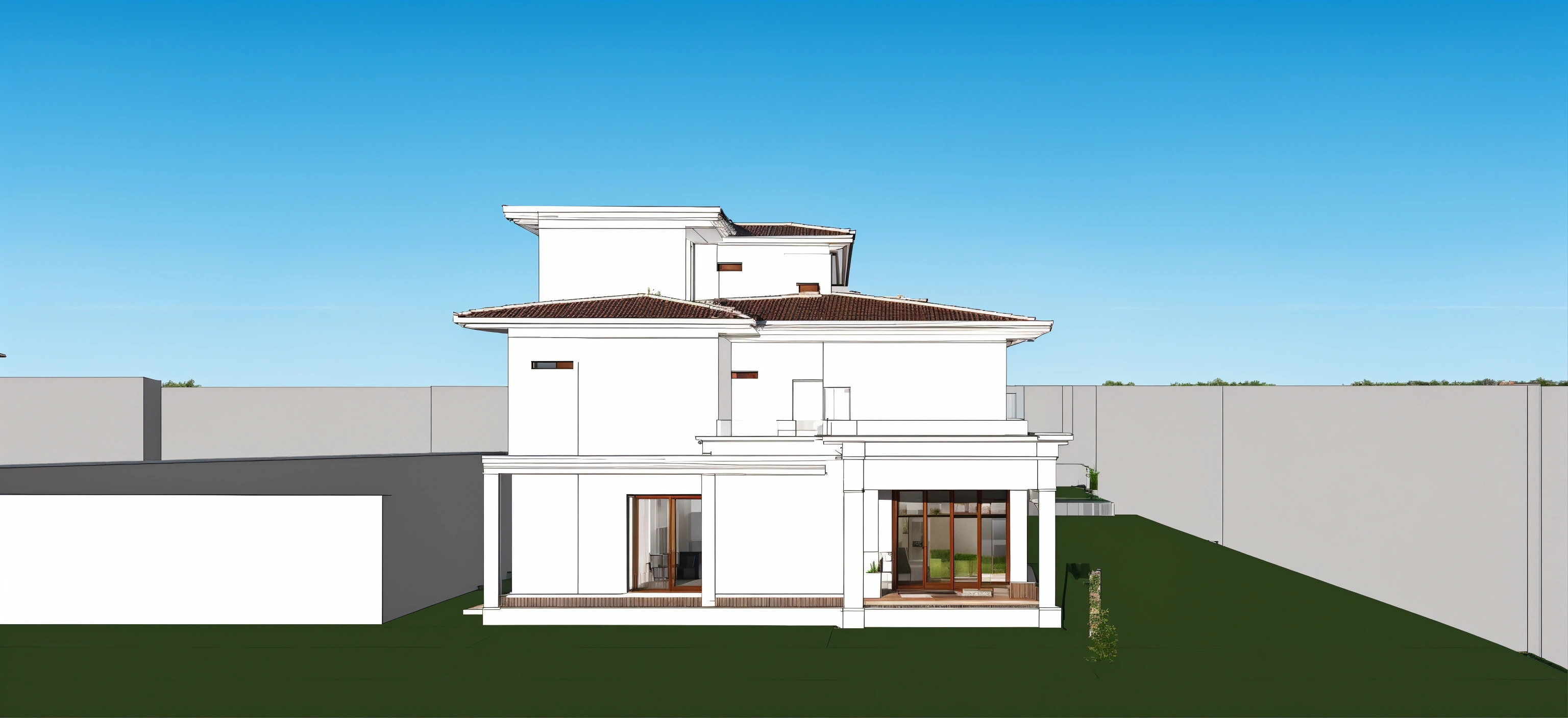 Lexica - Modern classic house based on uploaded photorealistic ...