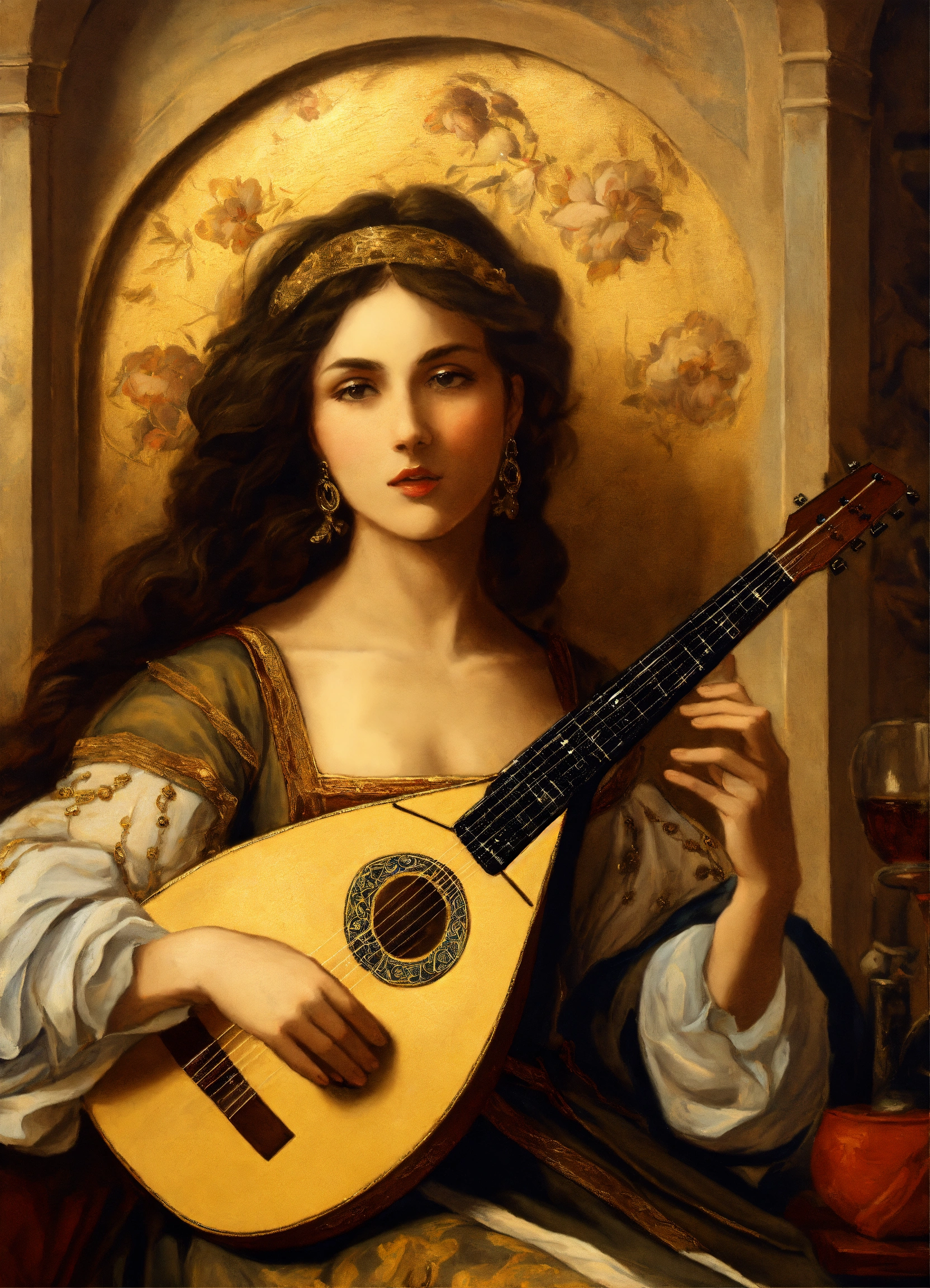 Lexica - Bouzouki Renaissance painting