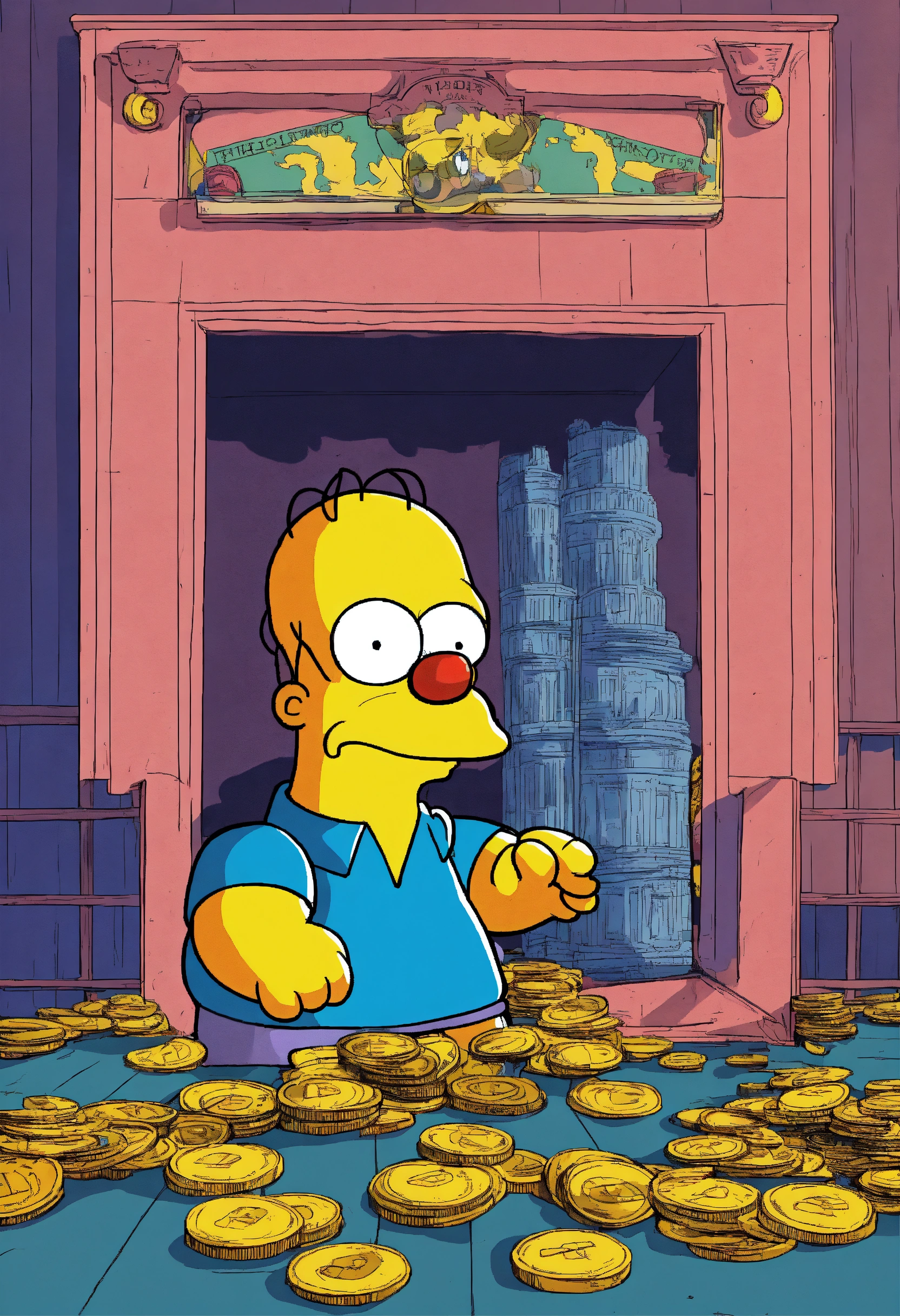 Lexica - The clown in the blue wig asks What will happen in the US if ...