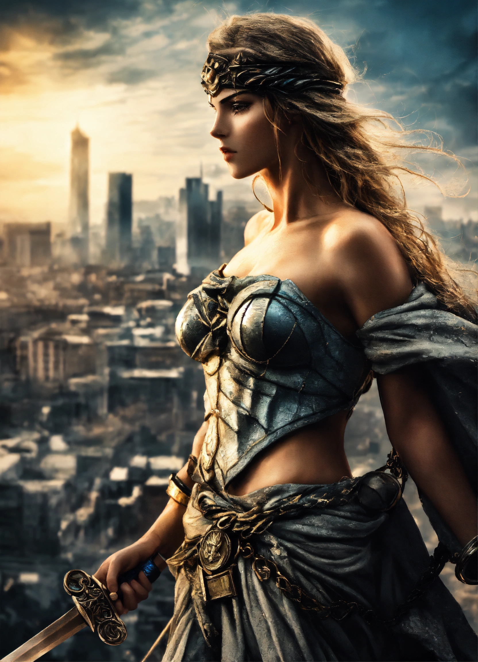 Lexica - Beautiful, Lady Justice with blindfold, scales of justice ...