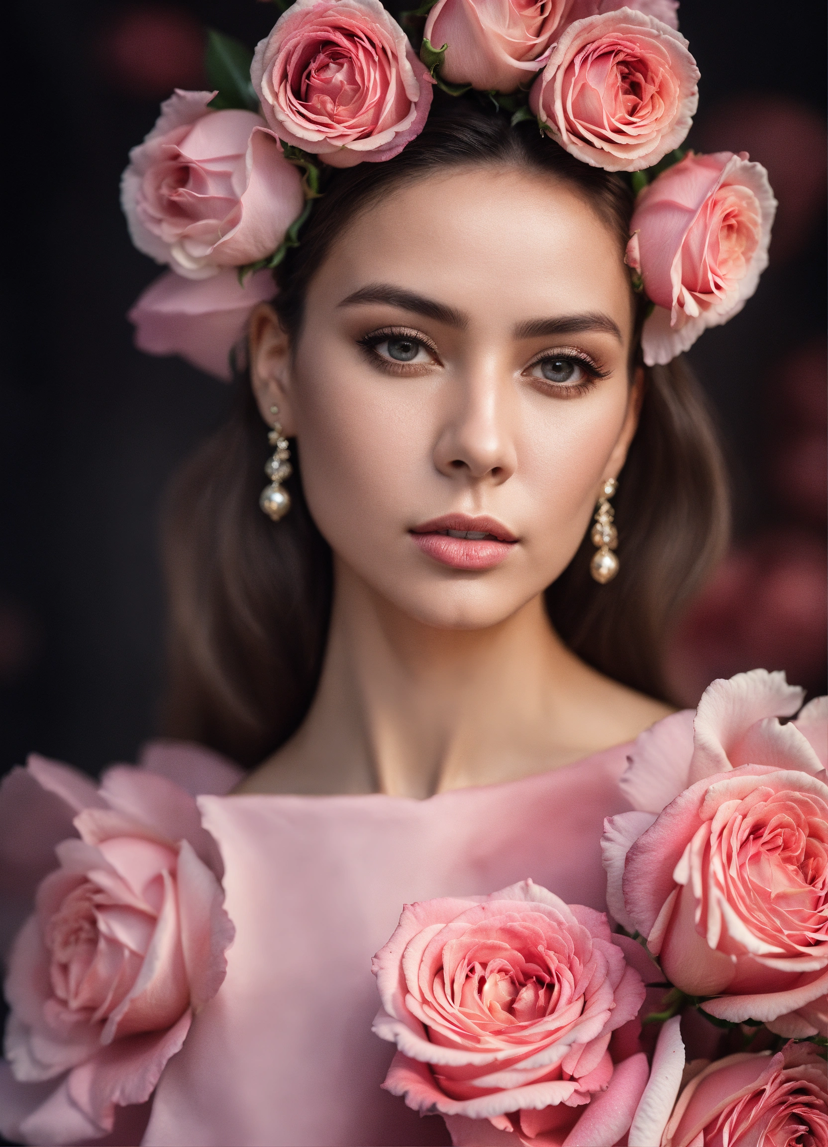 Lexica - Pink roses, deco fashion, fashion editorial, fashion ...