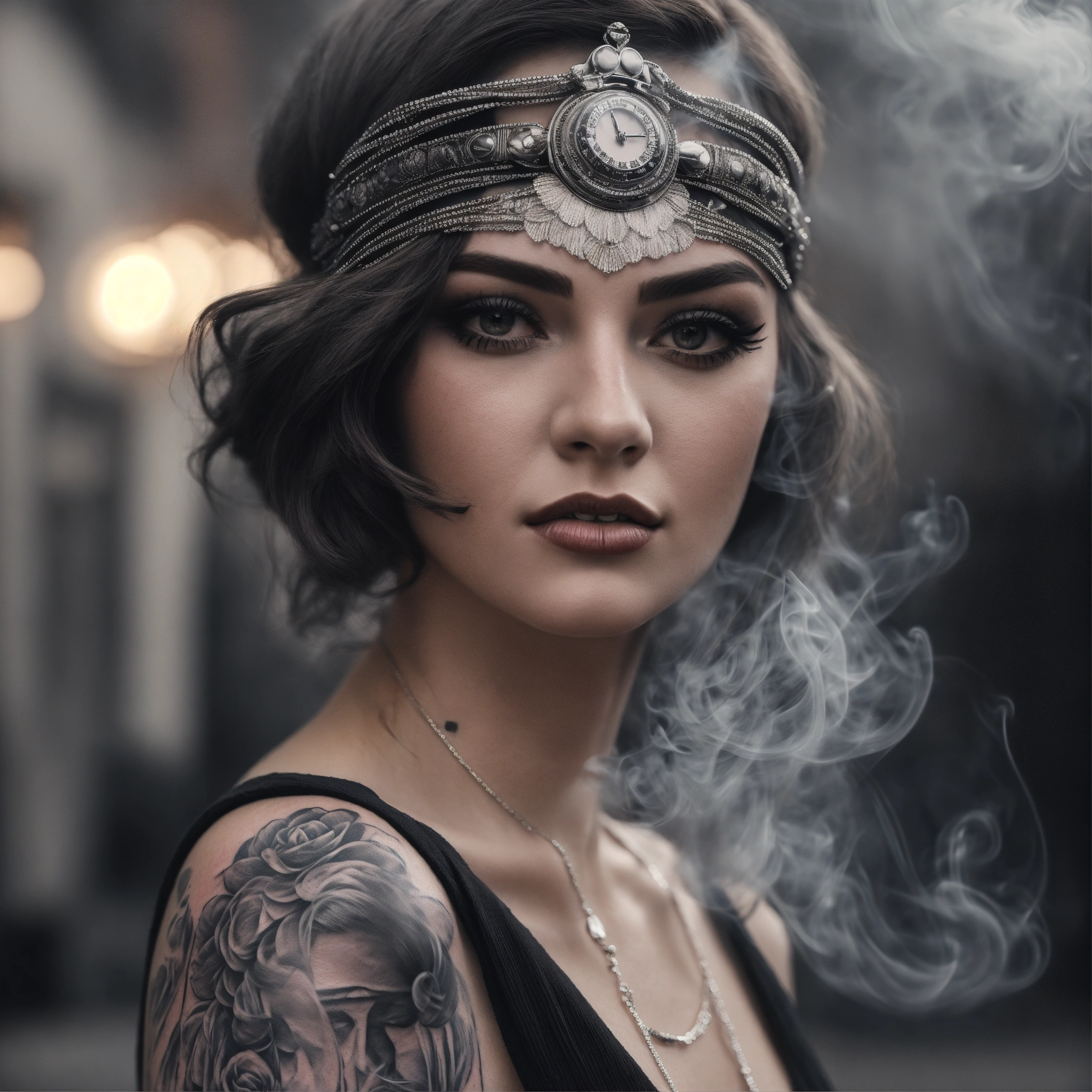 Lexica photorealistic blackandwhite grey hues 20s style gatsby