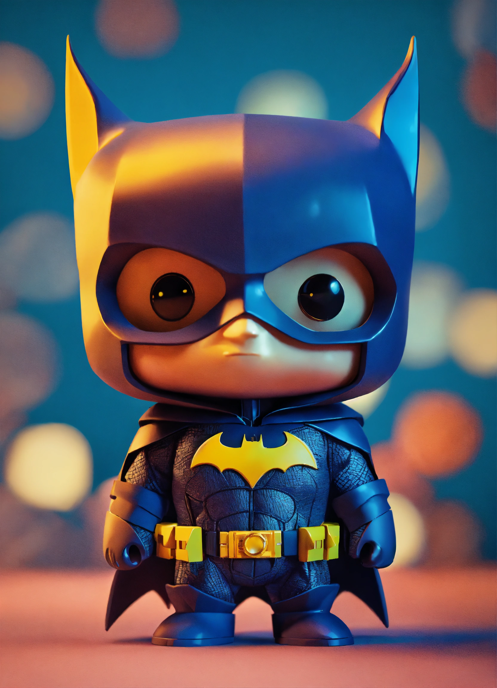 Lexica - Tiny cute isometric batman, 100mm lens, trending on polycount ...