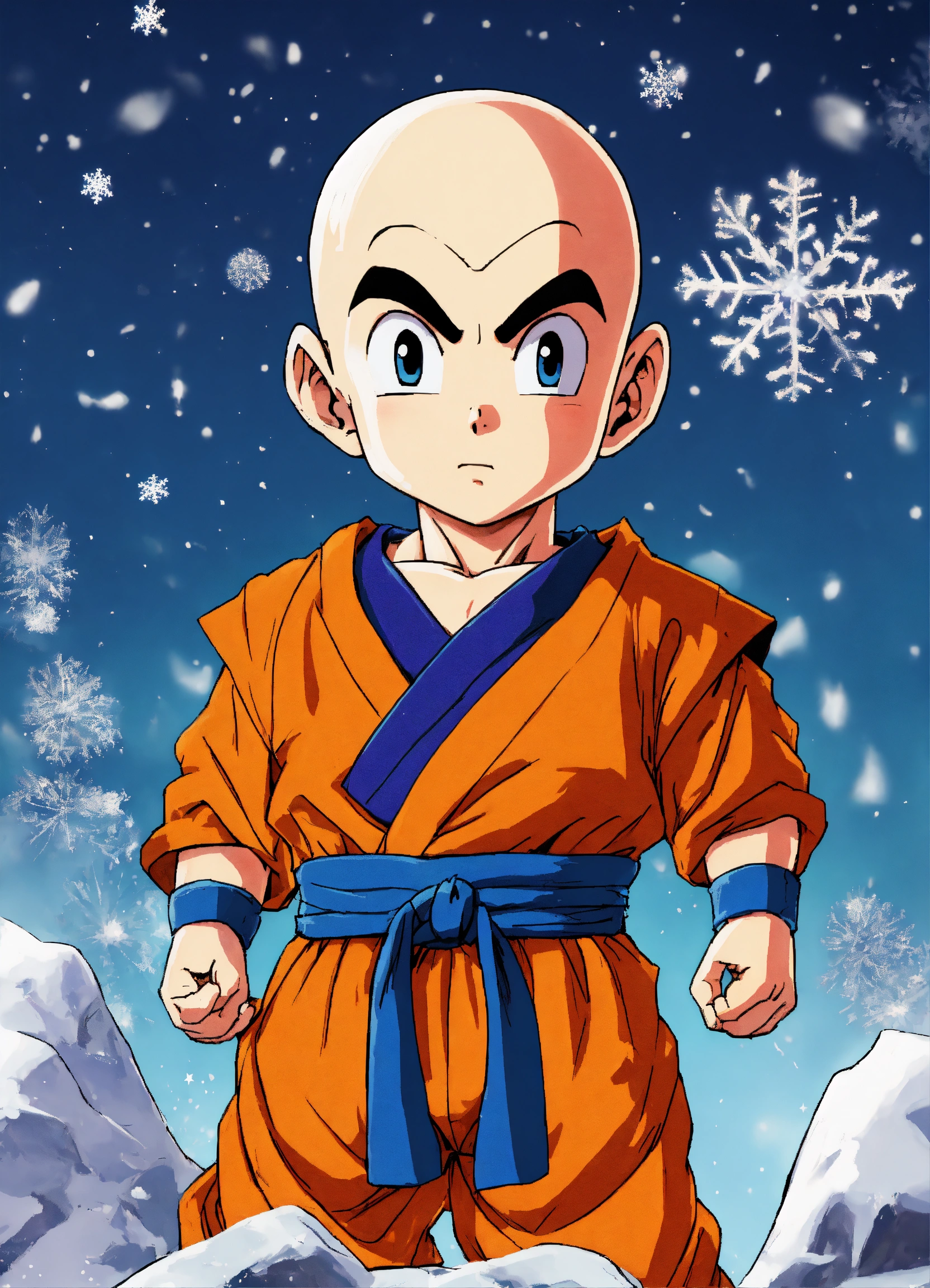 Lexica - Krillin, Dragon Ball Z Anime, children's book illustration ...