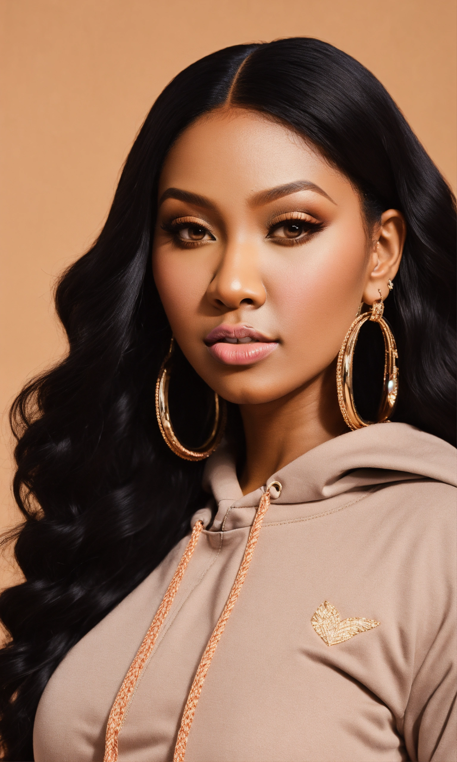 Lexica - Beautiful light brown skinned woman, nicki minaj shape, black ...