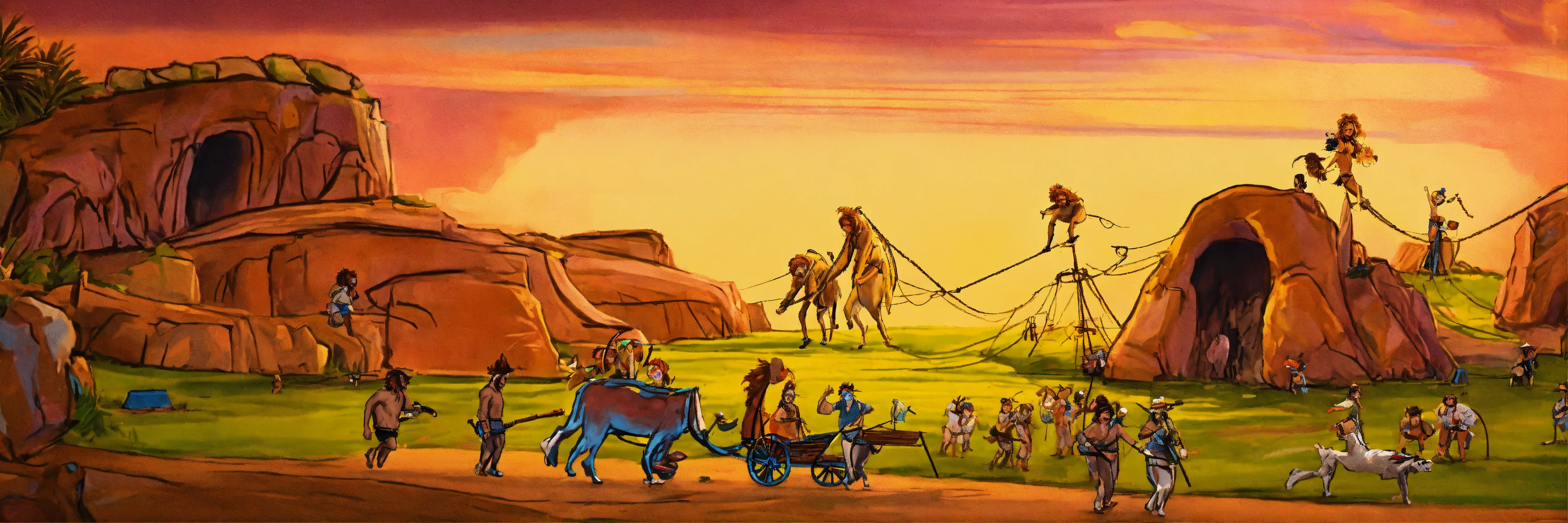 Lexica - Oh man, look at those cavemen go! It is the freakiest show!