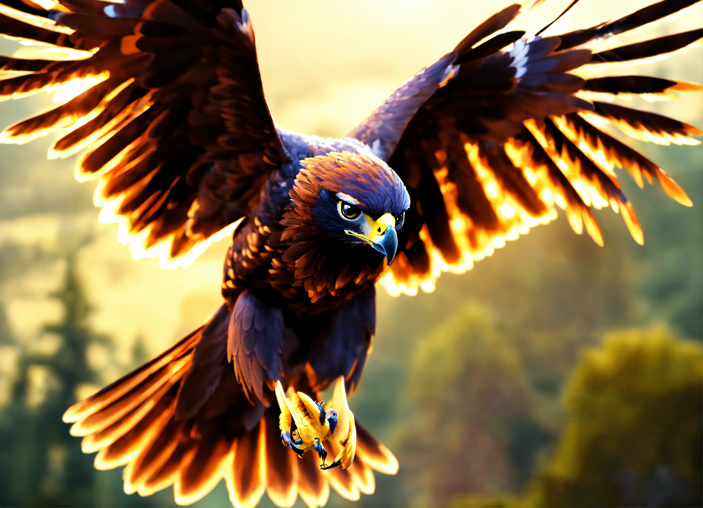 Lexica - ANIMATED HAWK FLYING, PIXAR STYLE, 3D, 4K, CLIPART, SHARP FOCUS
