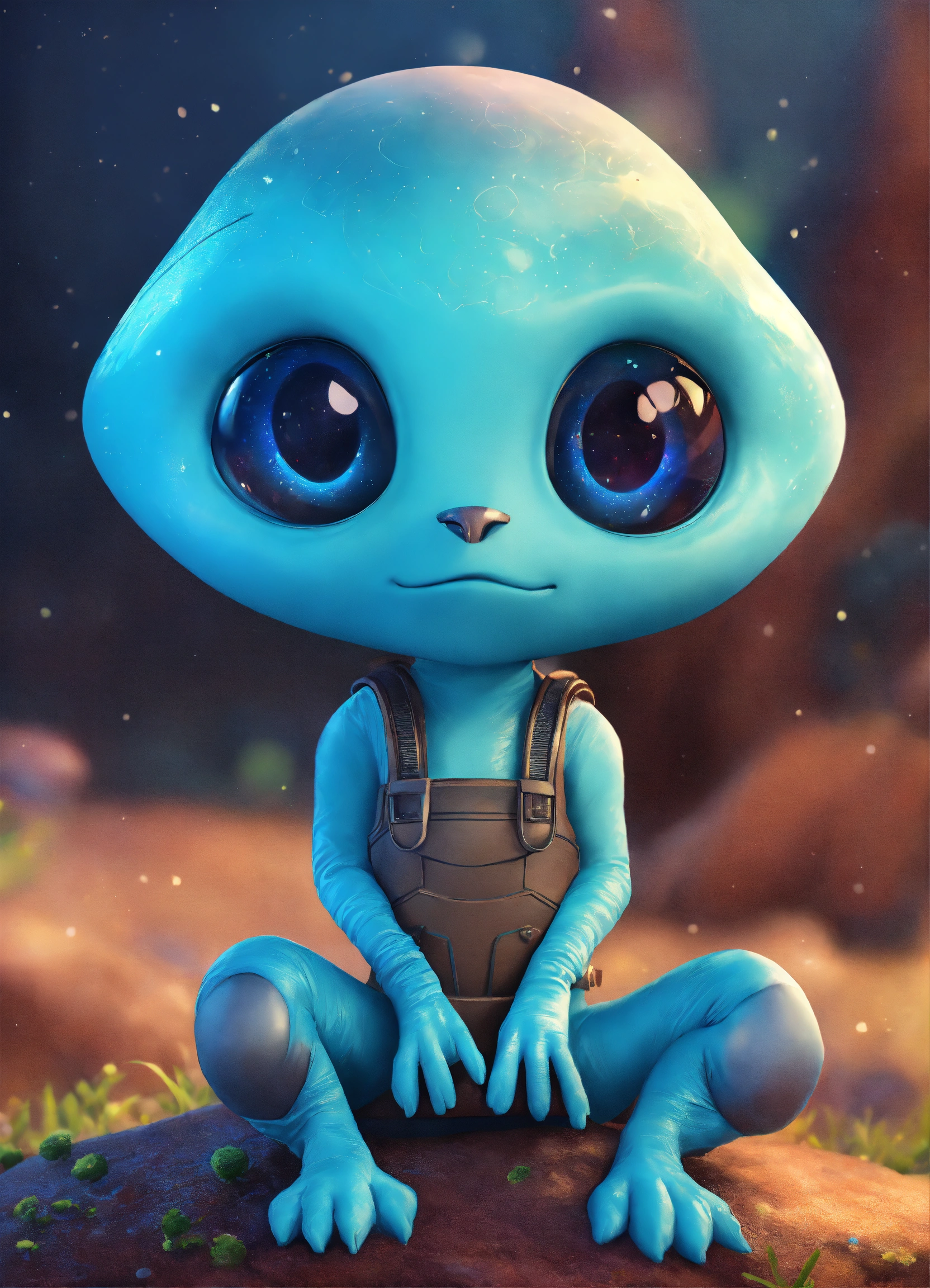 Lexica - Cute and adorable cartoon alien, fantasy, dreamlike ...