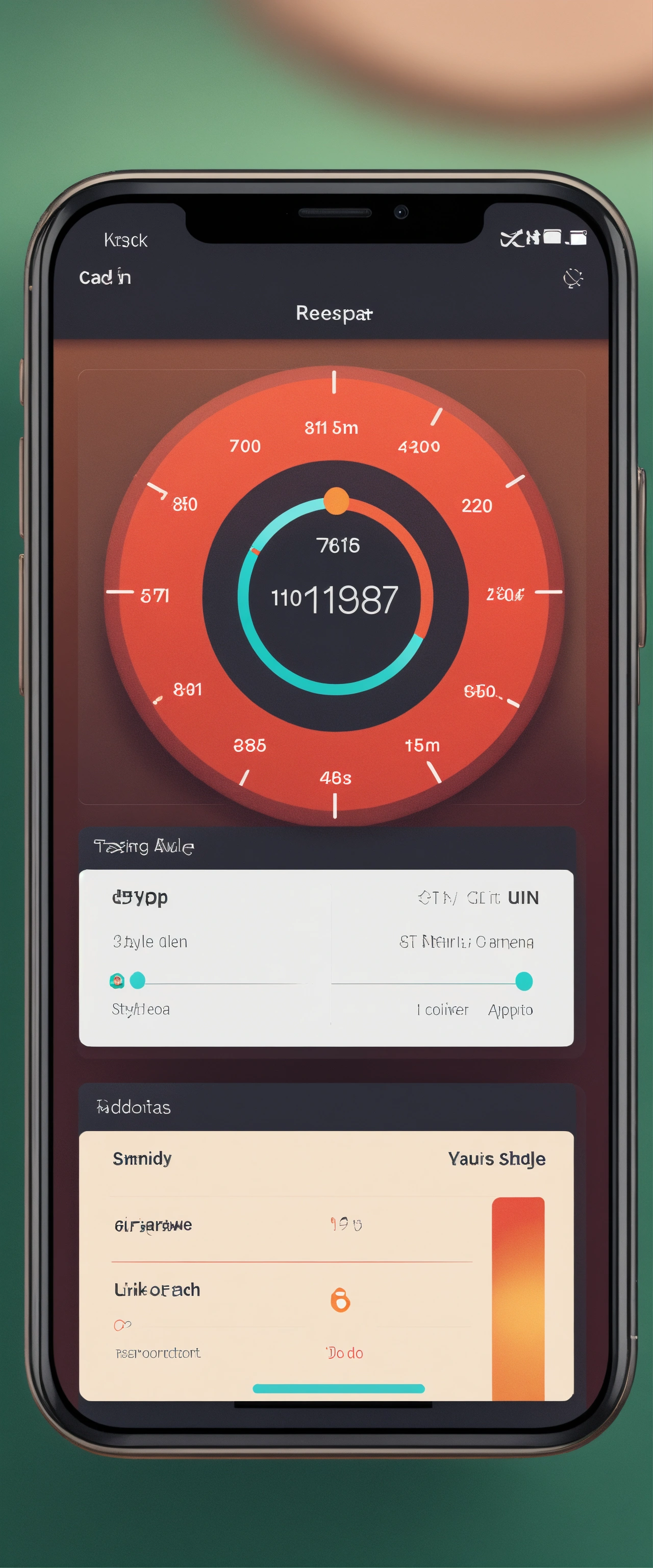 Lexica - Stylised app ui for focusing on task, pomodoro style