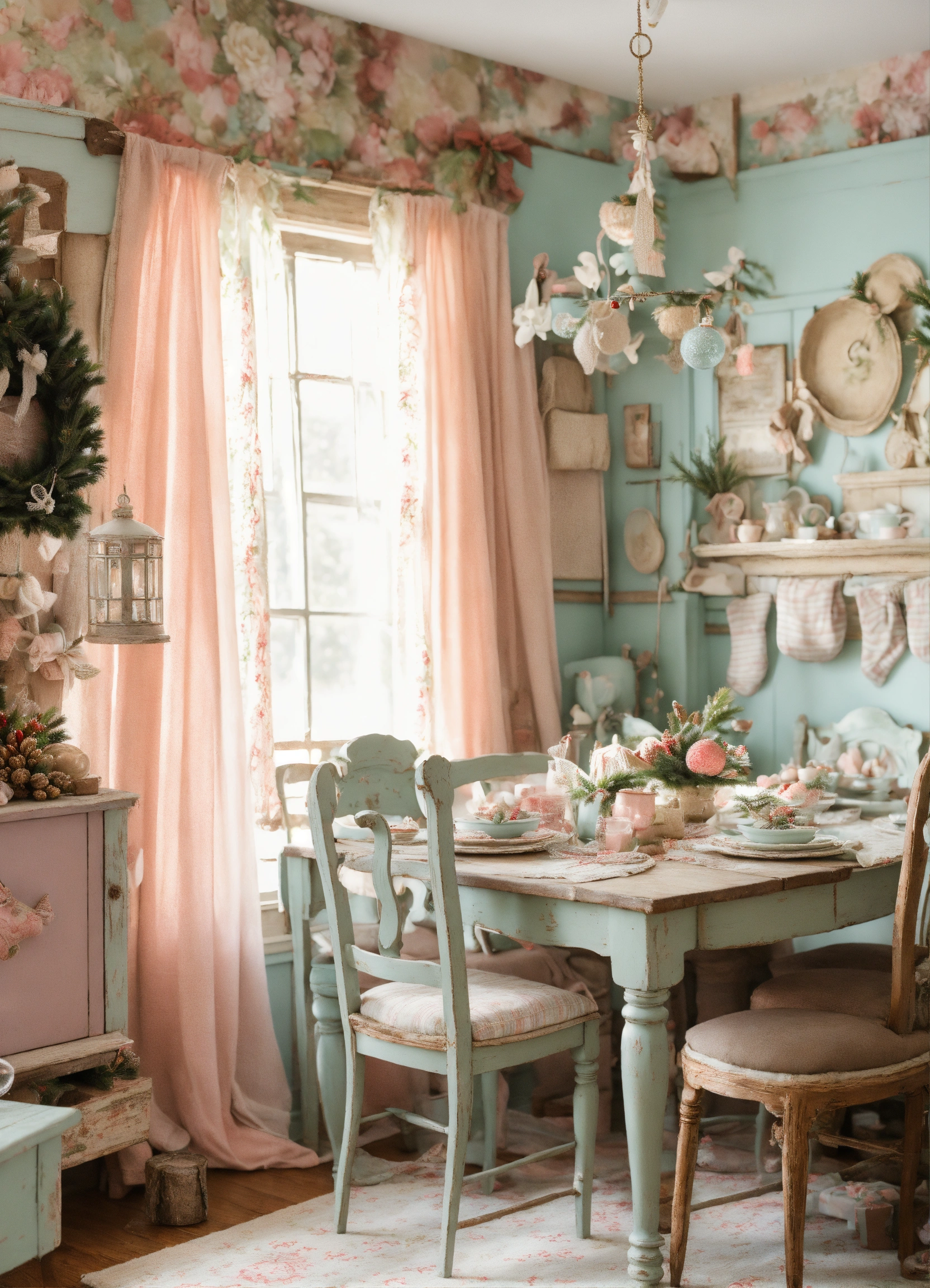 Lexica - Shabby chic dreamy mist pastel colors junk journaling ...