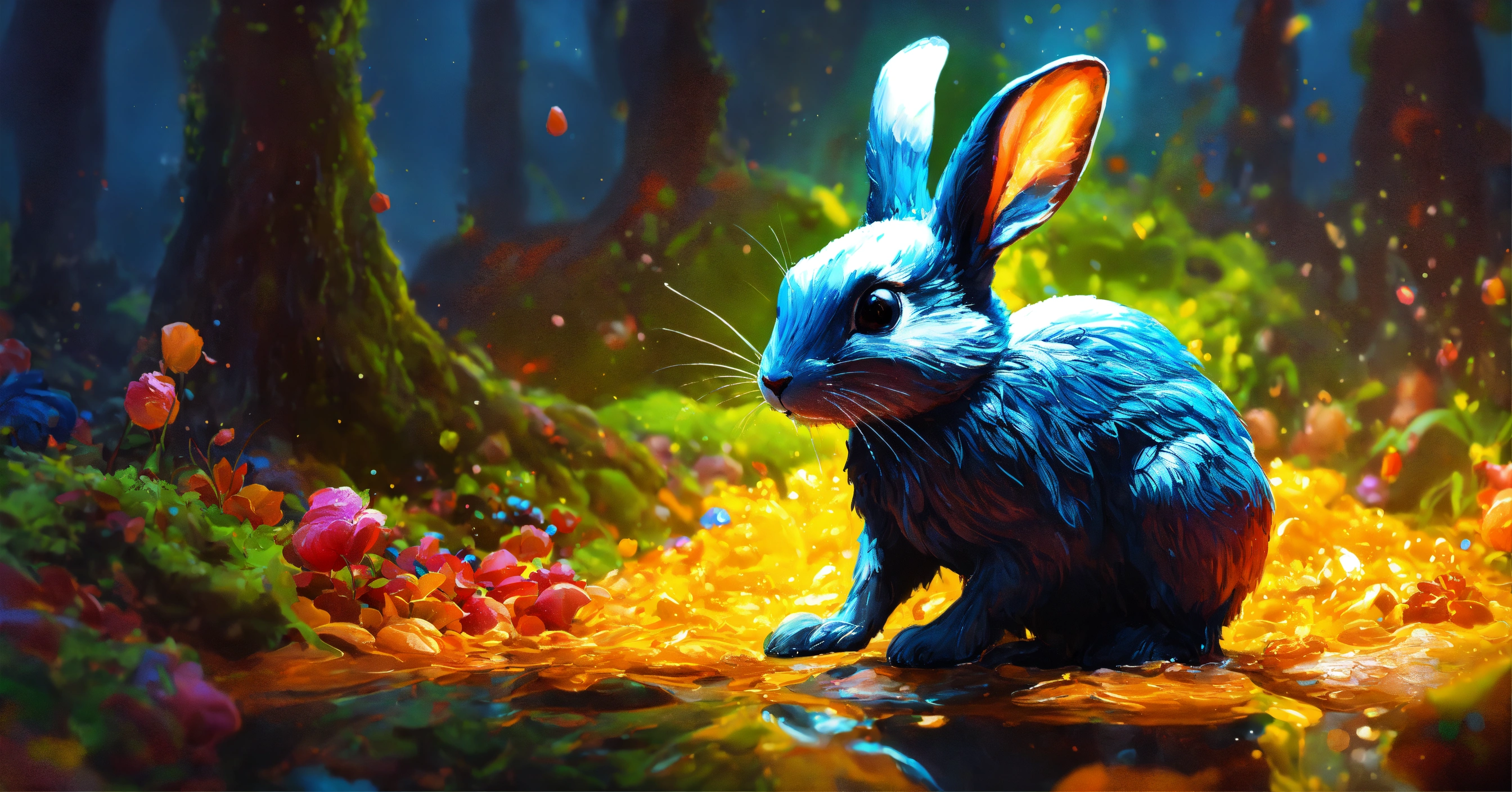 Lexica - Splash art, a quirky liquid portrait of a hauntingly beautiful ...