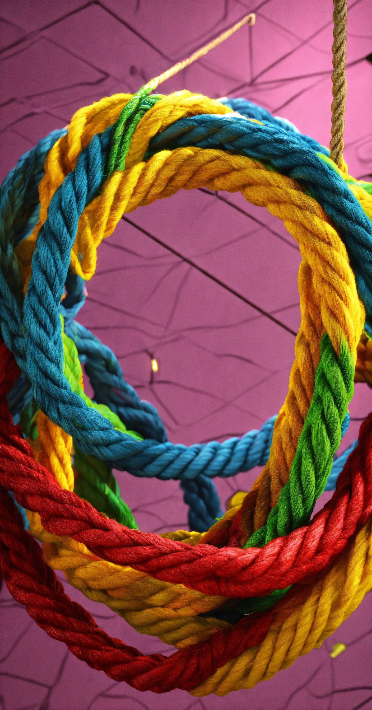 Lexica - Rope cartoon, 3D render, sorf color, lighting, fullcolor