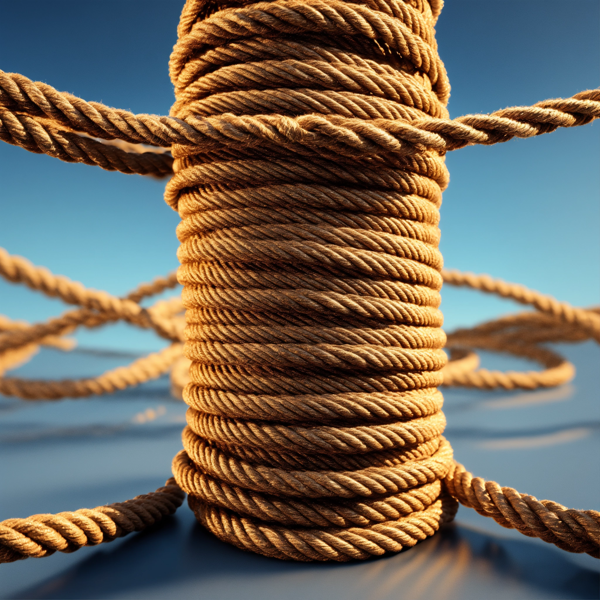 Lexica - Rope growing to sky , 3D render, sorf color, lighting, fullcolor