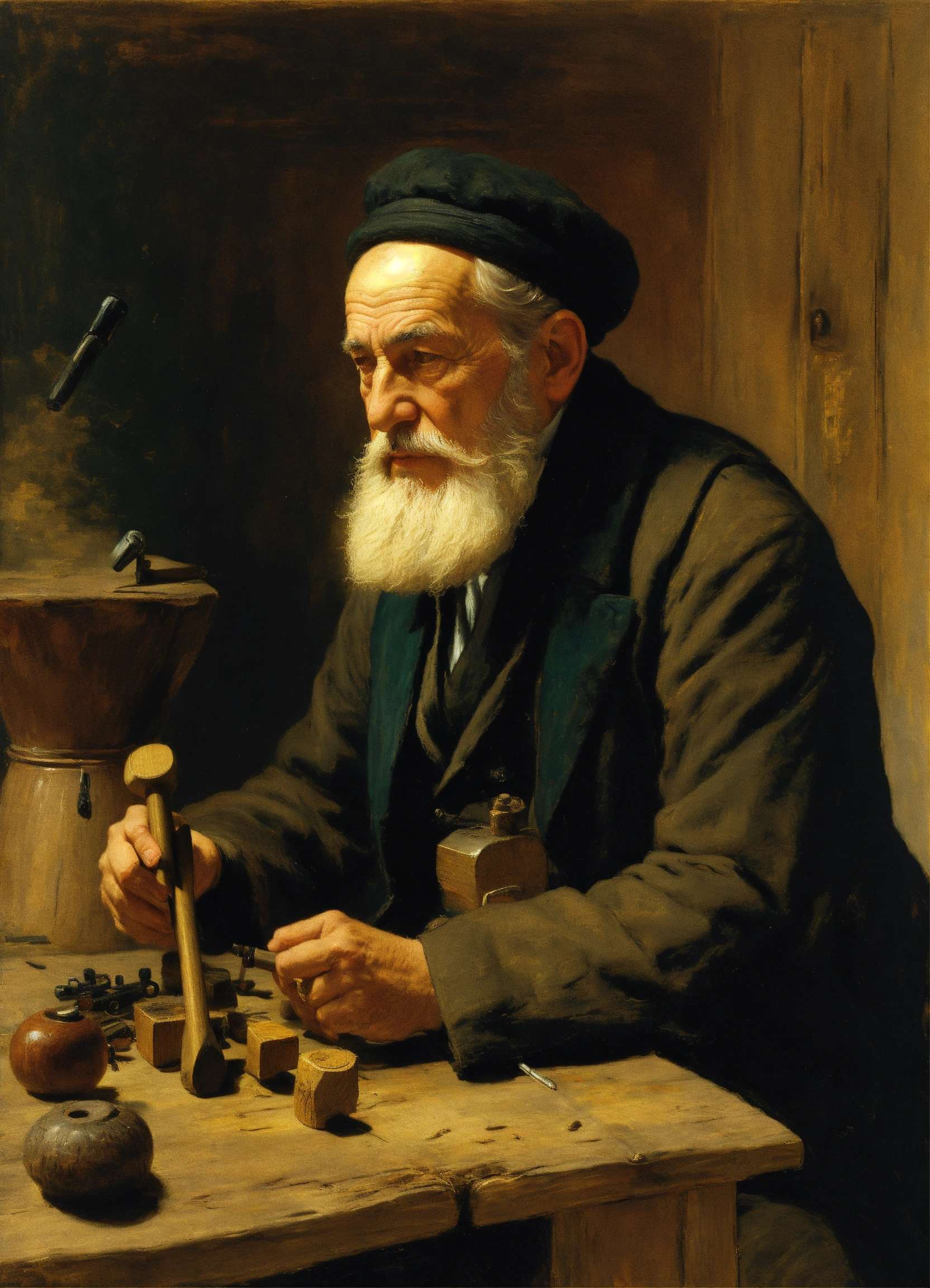 Lexica - Artwork by Ilya Repin Old old jewish merchant A man with a ...