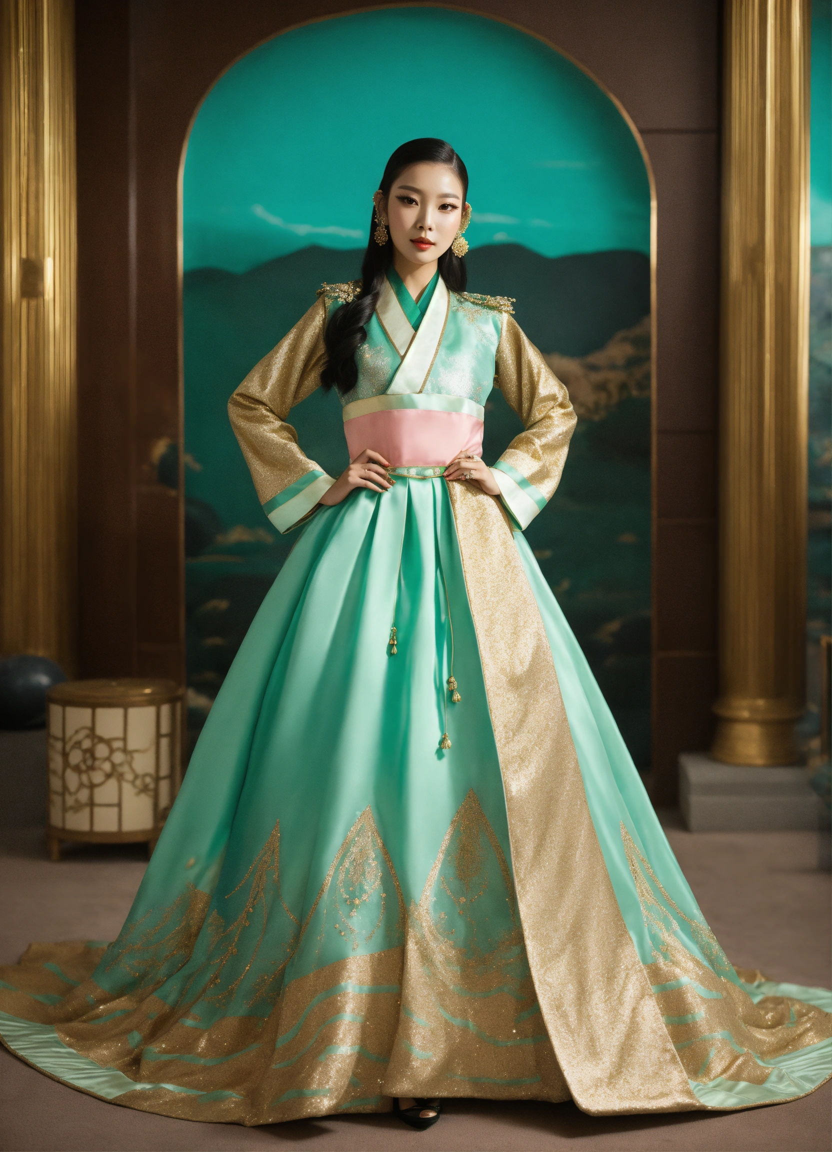 Lexica - Dreamcatcher JiU glamorous sparkly Cleopatra inspired mint and ...