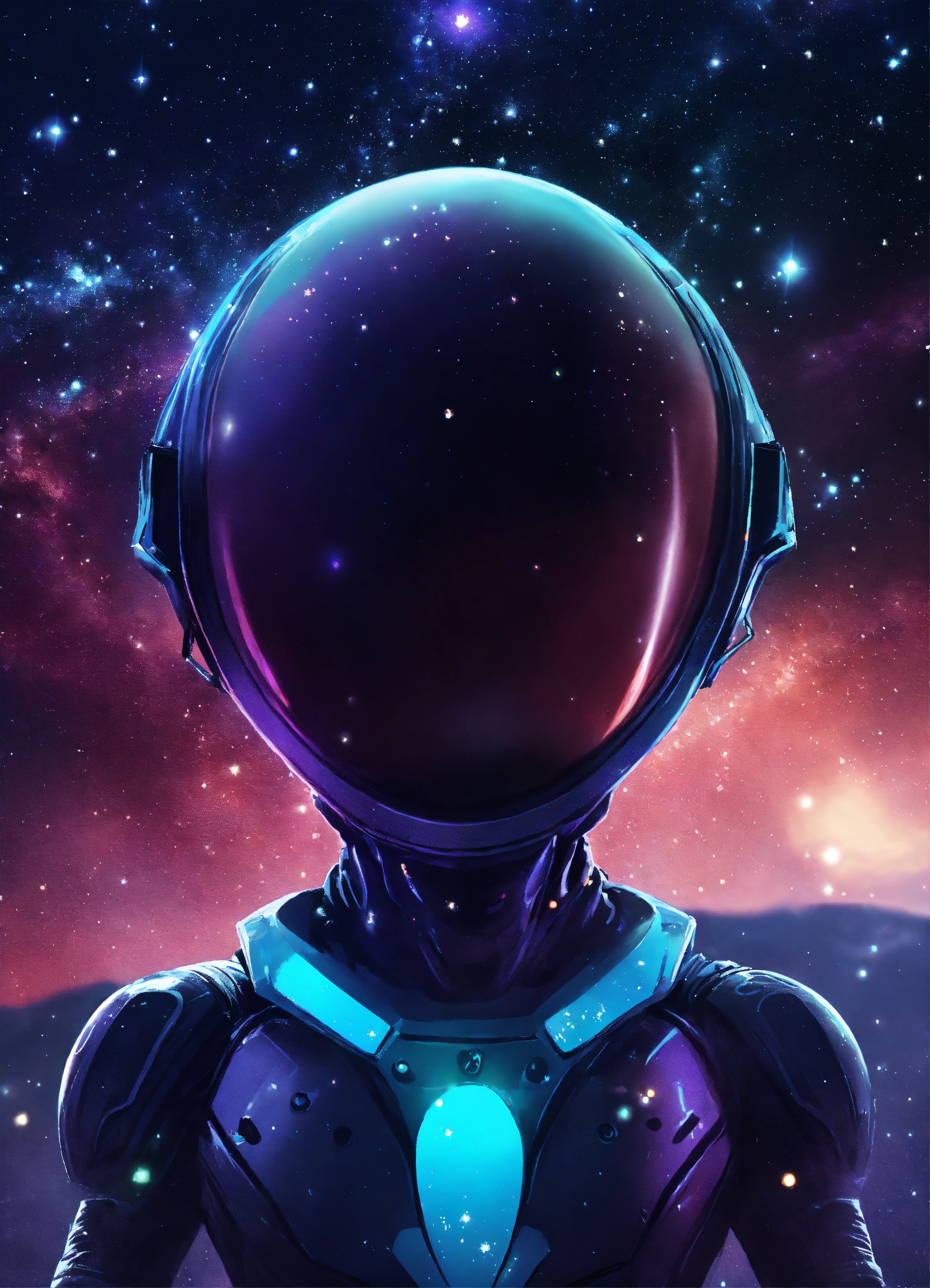 Lexica - Alien space alien background starry sky