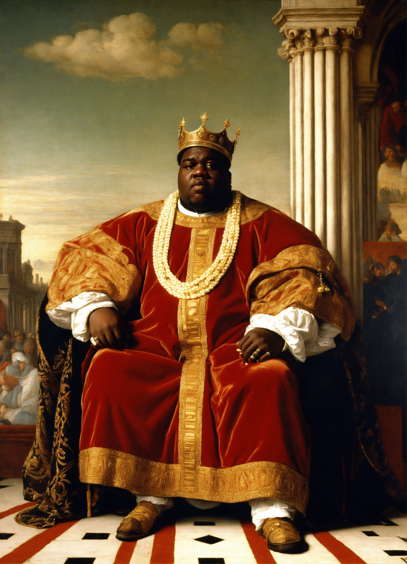 Lexica Notorious BIG Wearing Royal Roman Attire Prettying Pompey The 