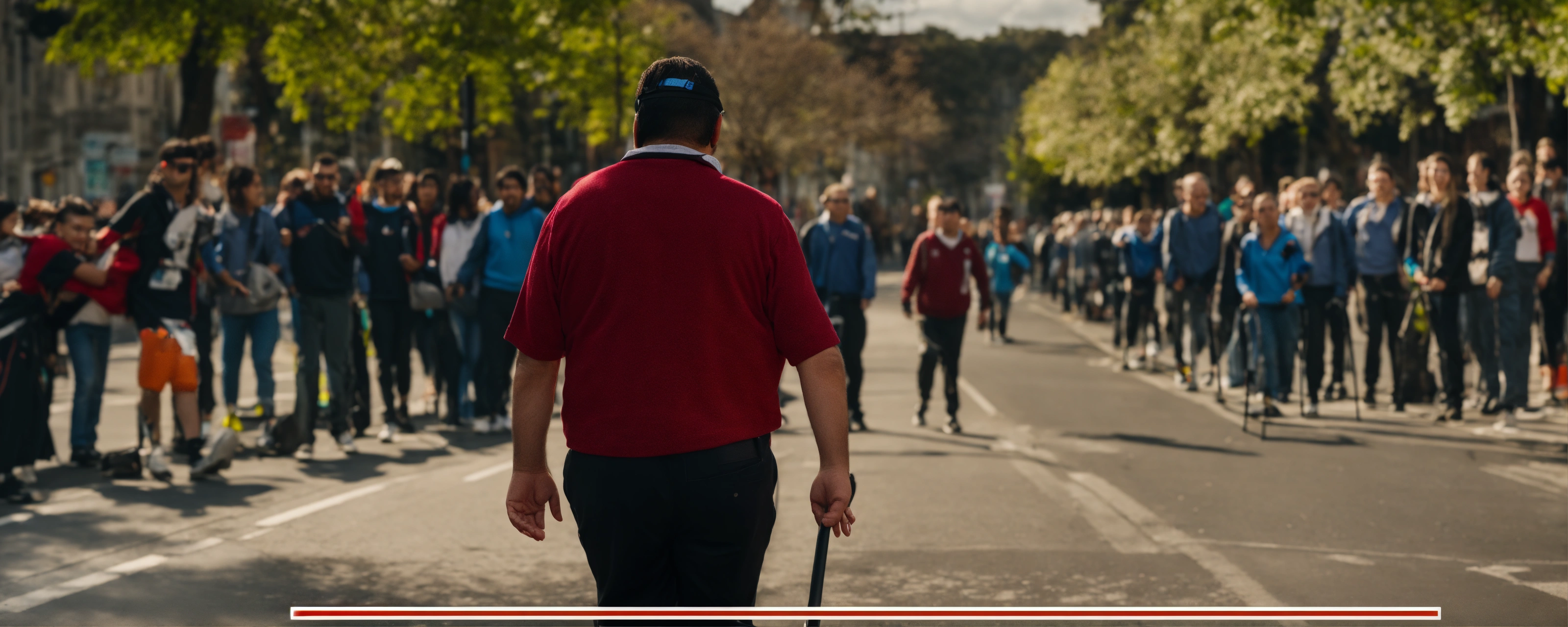 Lexica - Blind person walking between obstacles, being seen by deaf ...