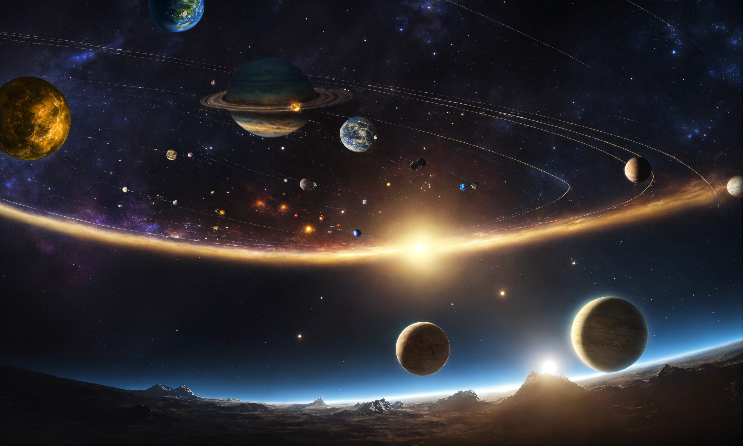 Lexica - Solar system view from the space