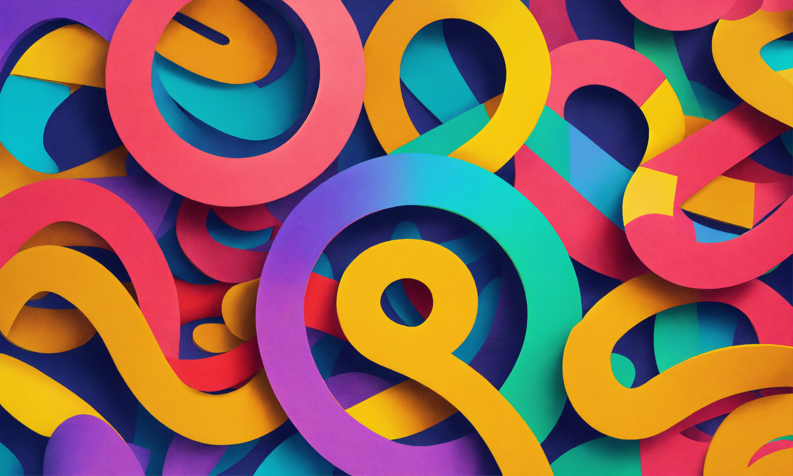 Lexica - Colorful infinity symbol 8 shaped single lined flat icon