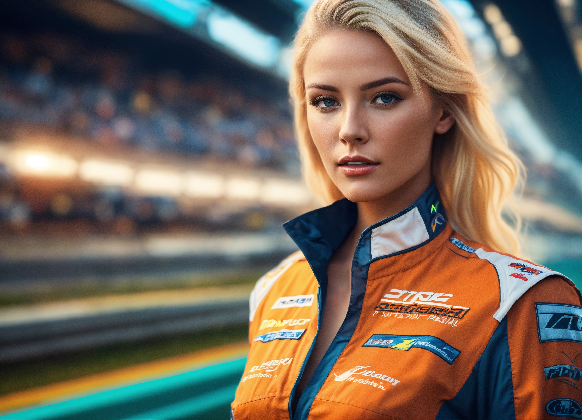 Lexica - Digital art and photorealistic picture of a Beautiful blonde ...