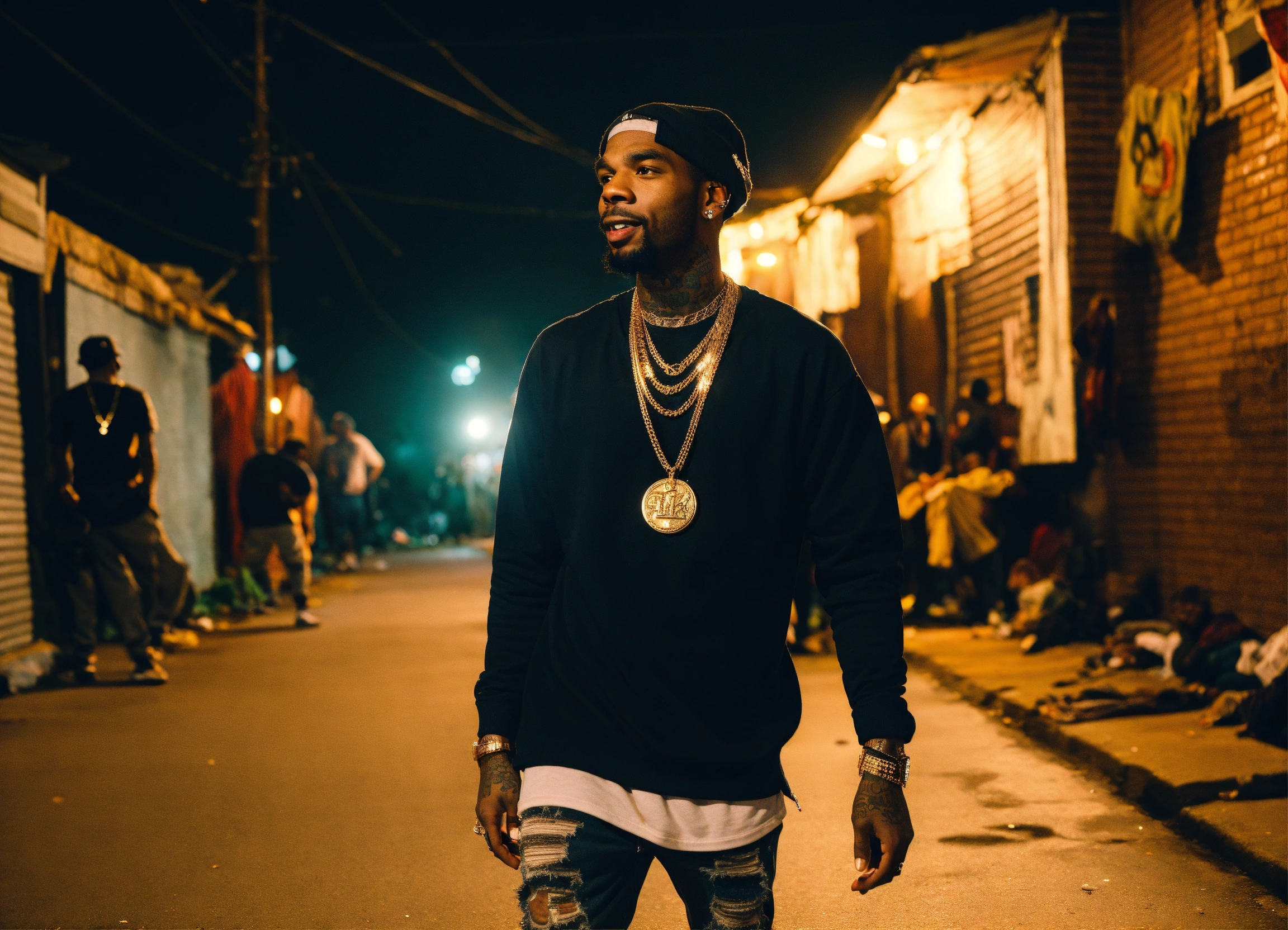 Lexica - Full body shot of rapper 