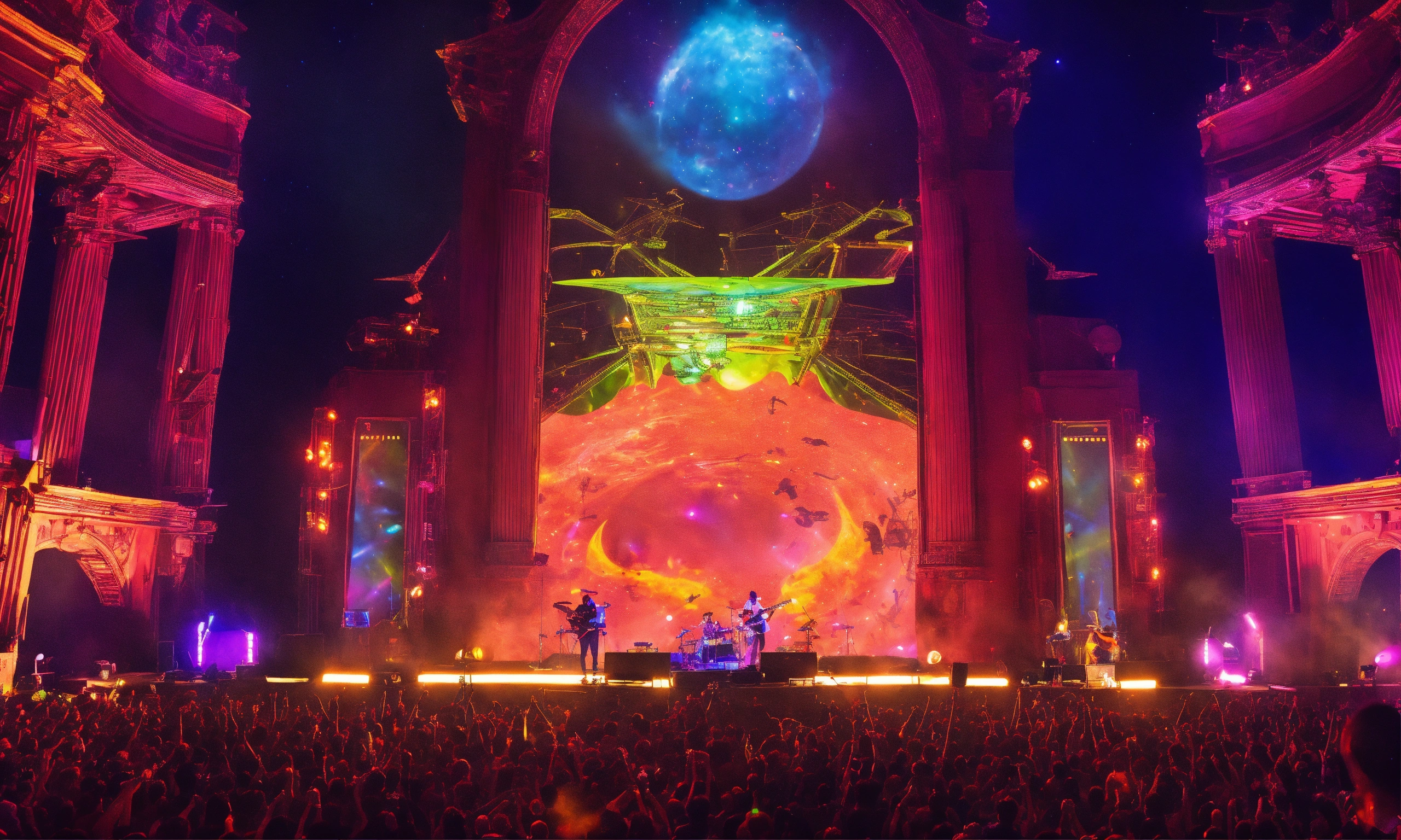 Lexica - Bank playing on stage at a concert on venus, its like a rave ...