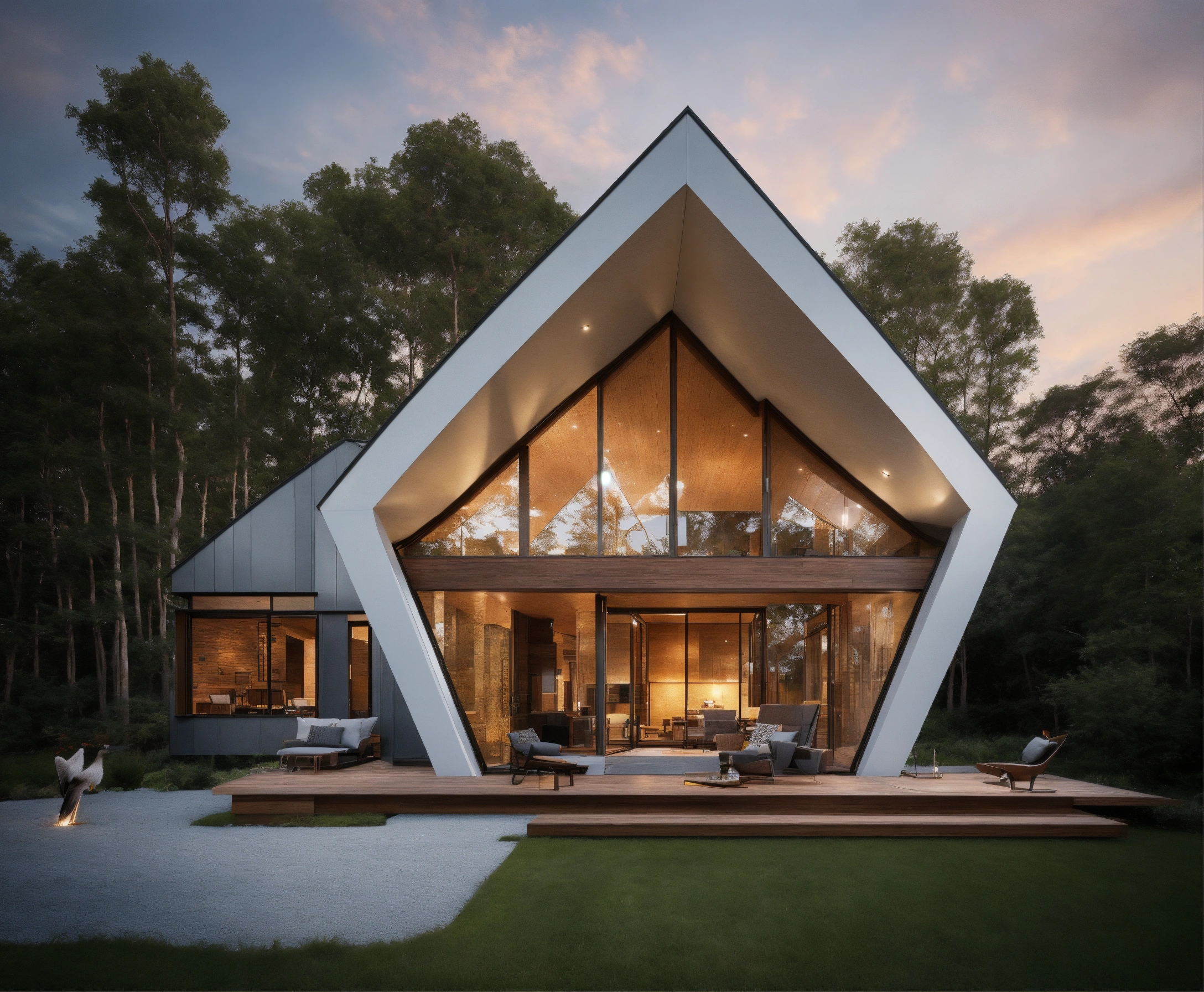 Lexica - House Design the shape of the house to resemble the spread ...