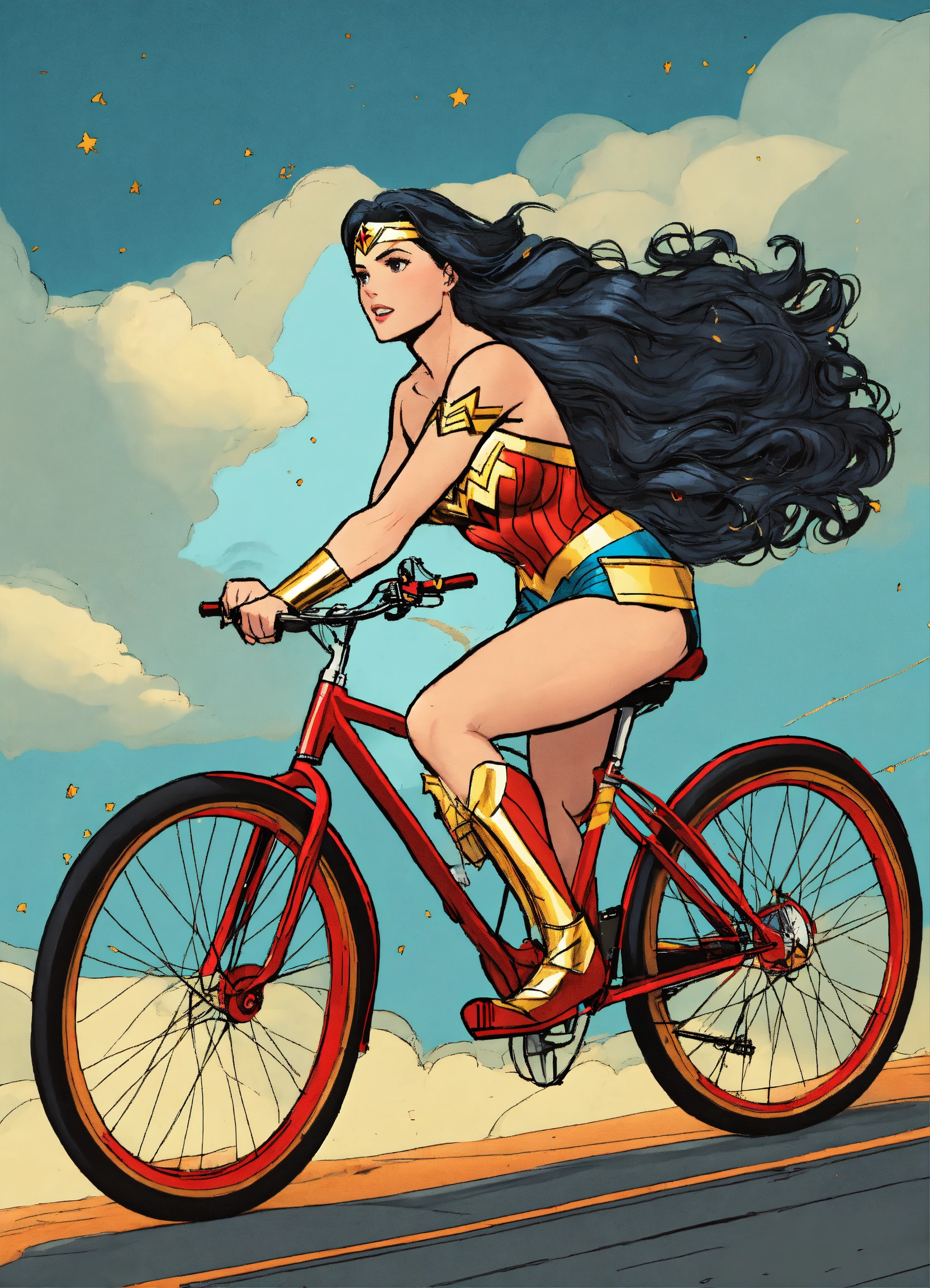 Wonder woman shop bicycle