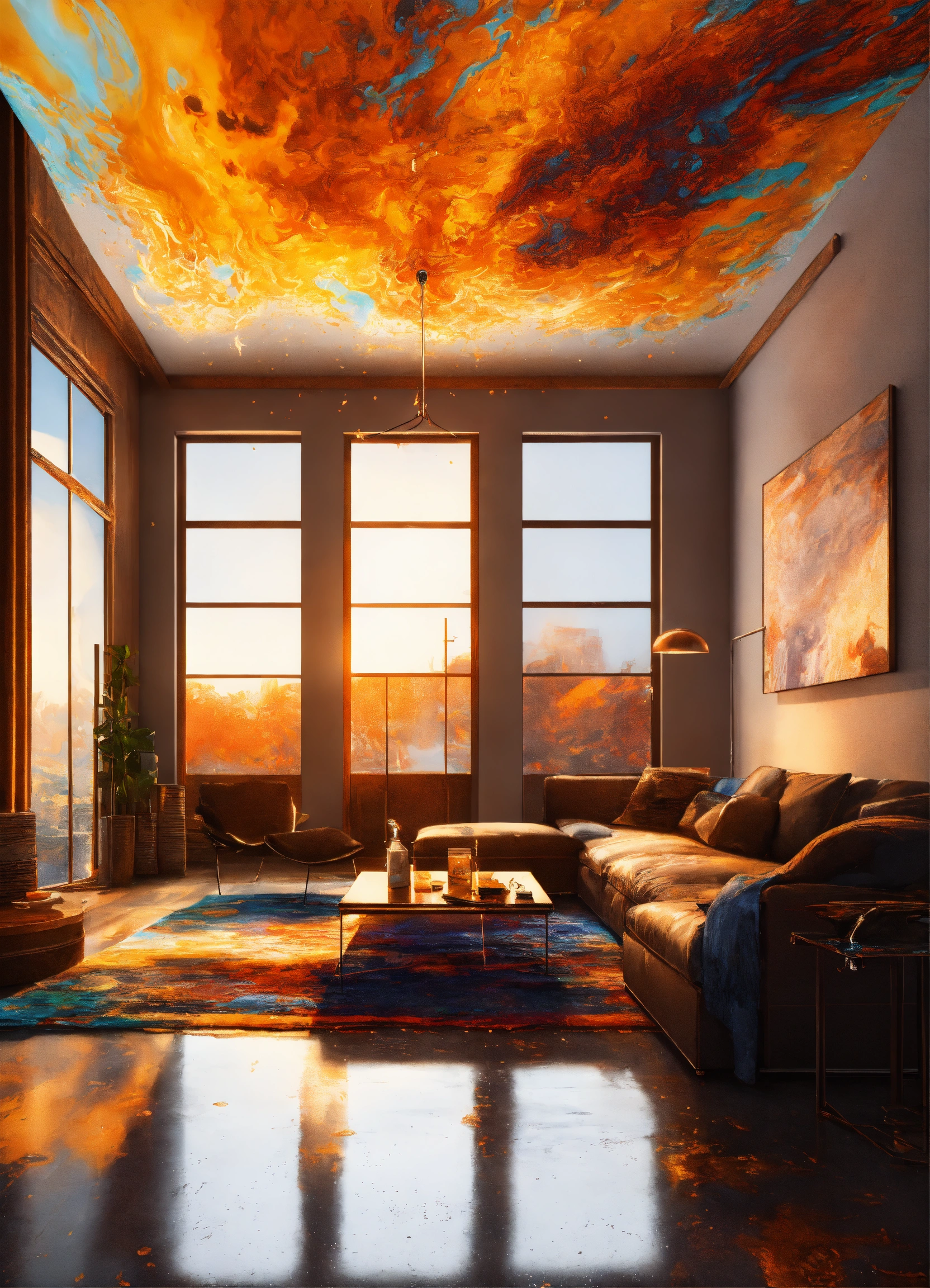 Lexica - (A modern living room interior), Line Art, Ultra Detailed ...