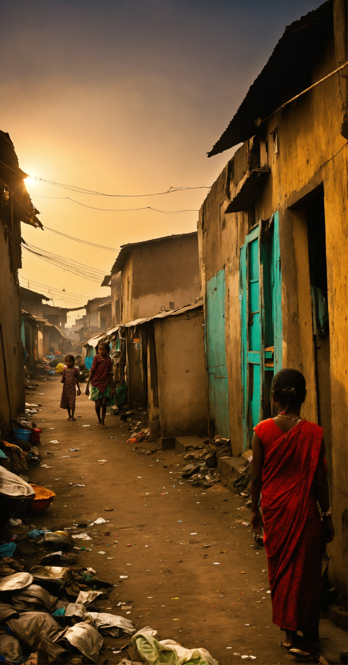 Lexica - Slum, poor, girl, slum town