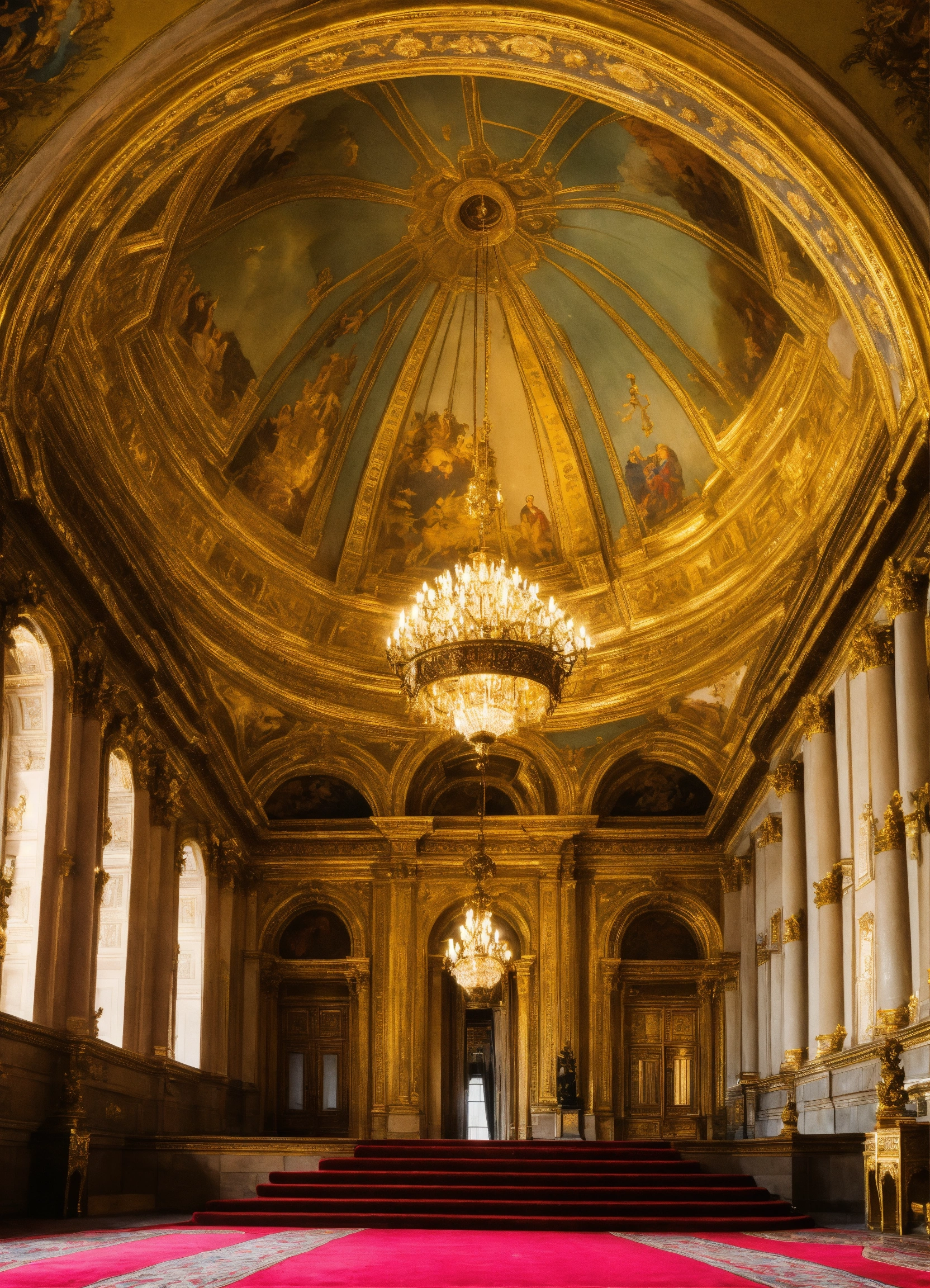 Lexica - A beautiful royal palace with a dome and a flag