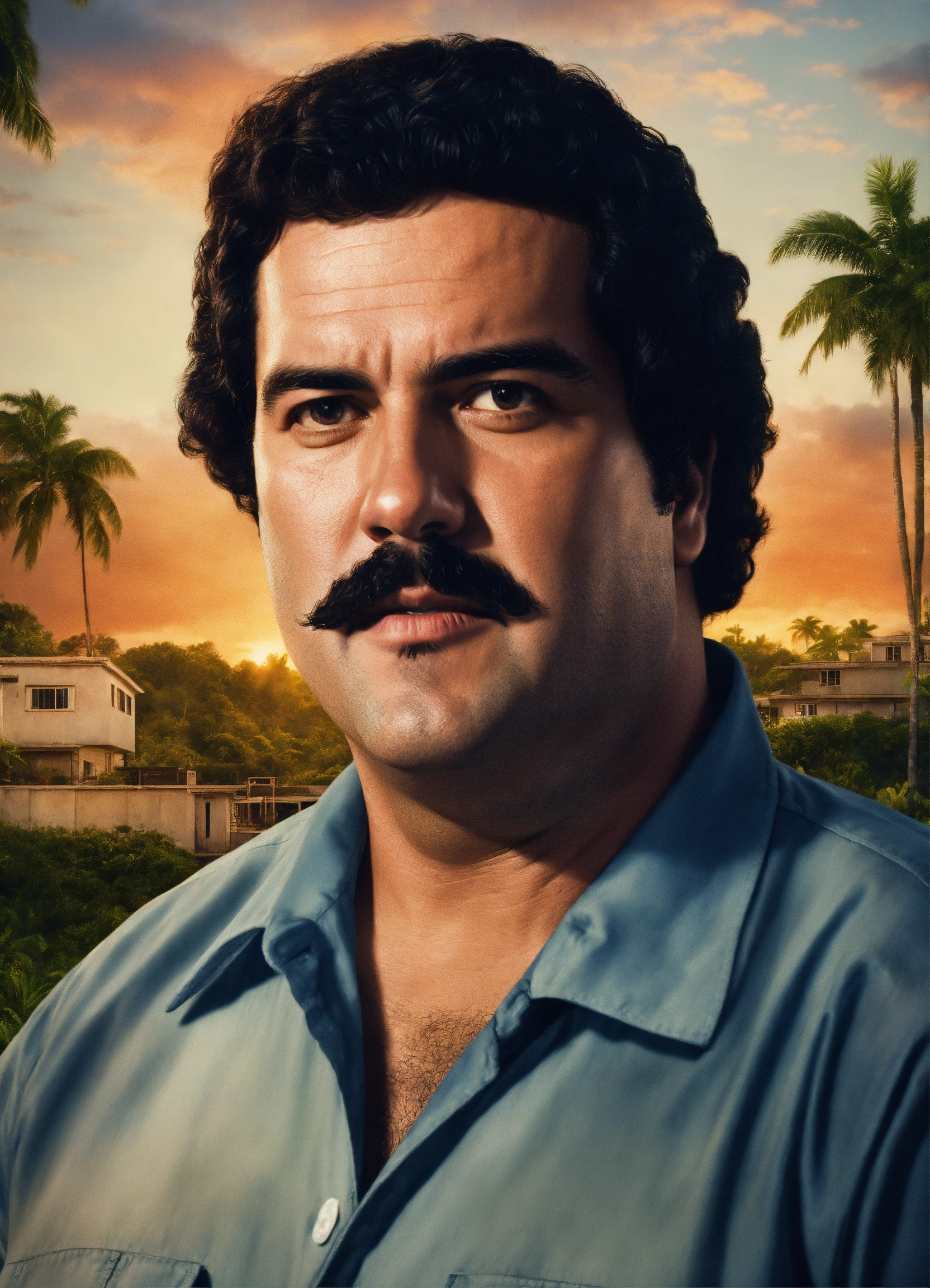 Lexica - Pablo escobar, looking at camera, netflix, super réaliste ...