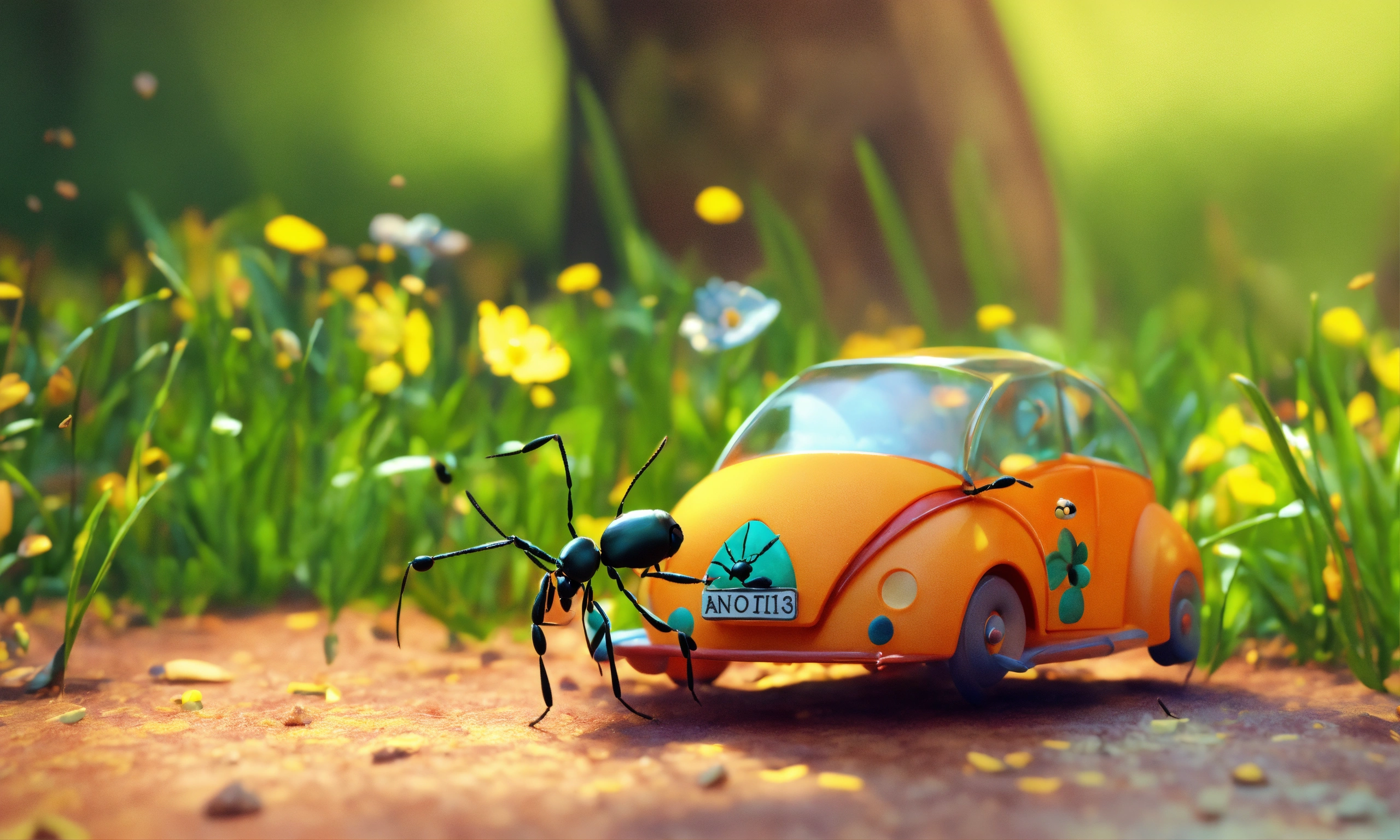 Lexica - Toy with Ant tribe pratice, cute 3d render, cute detailed ...