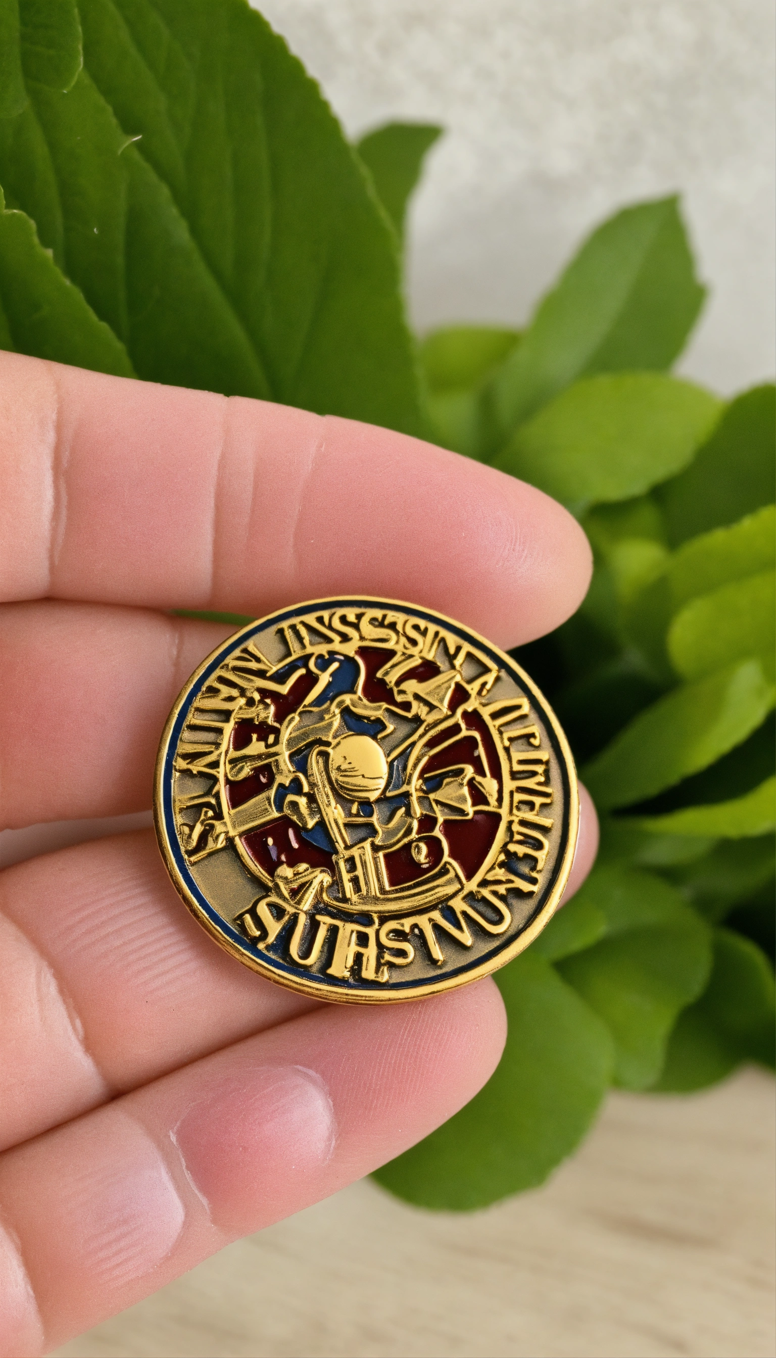 Lexica - Nursing student enamel pin. Masculine design