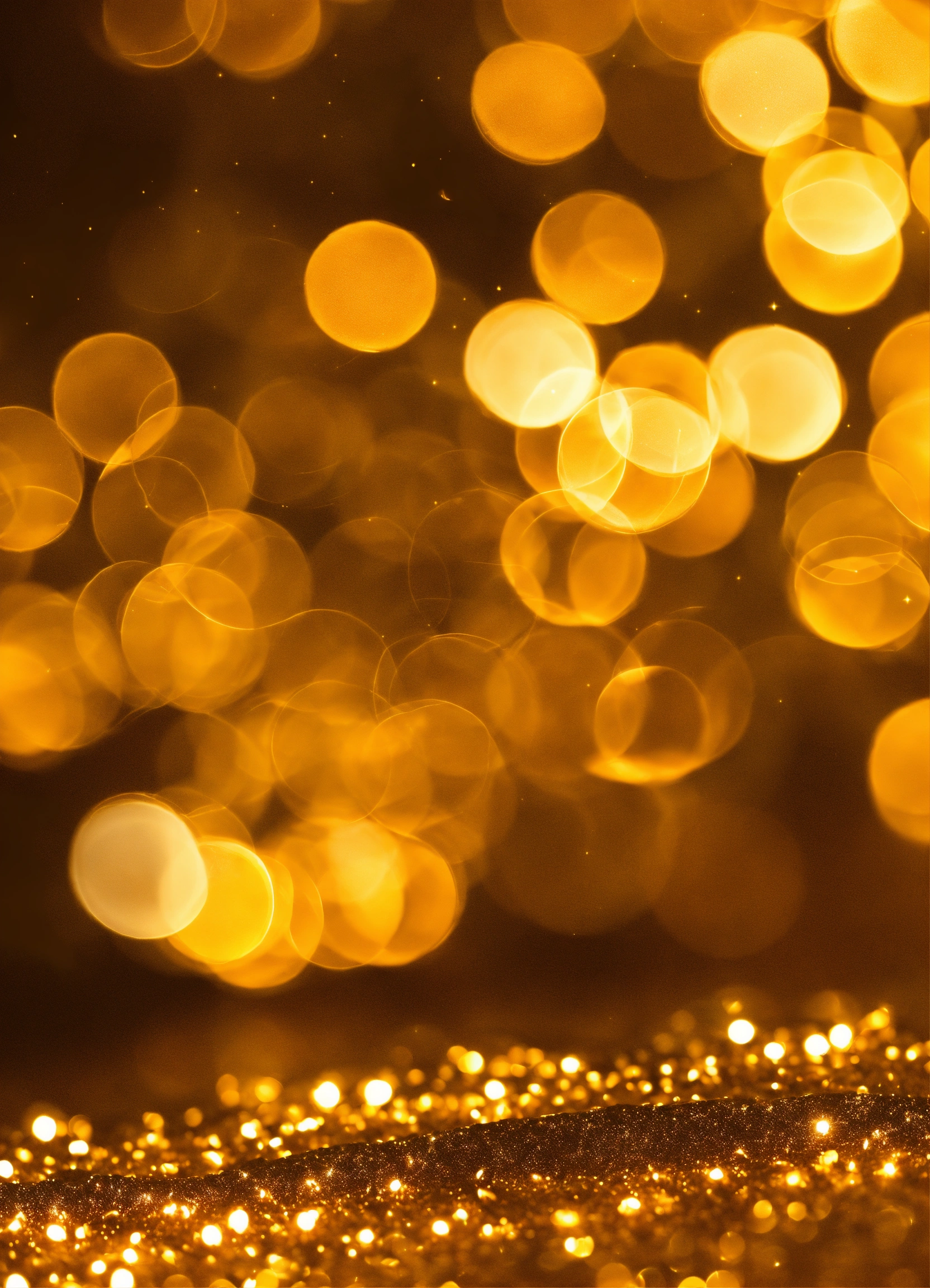 Lexica - Golden texture , golden lights, sparkling, bokeh