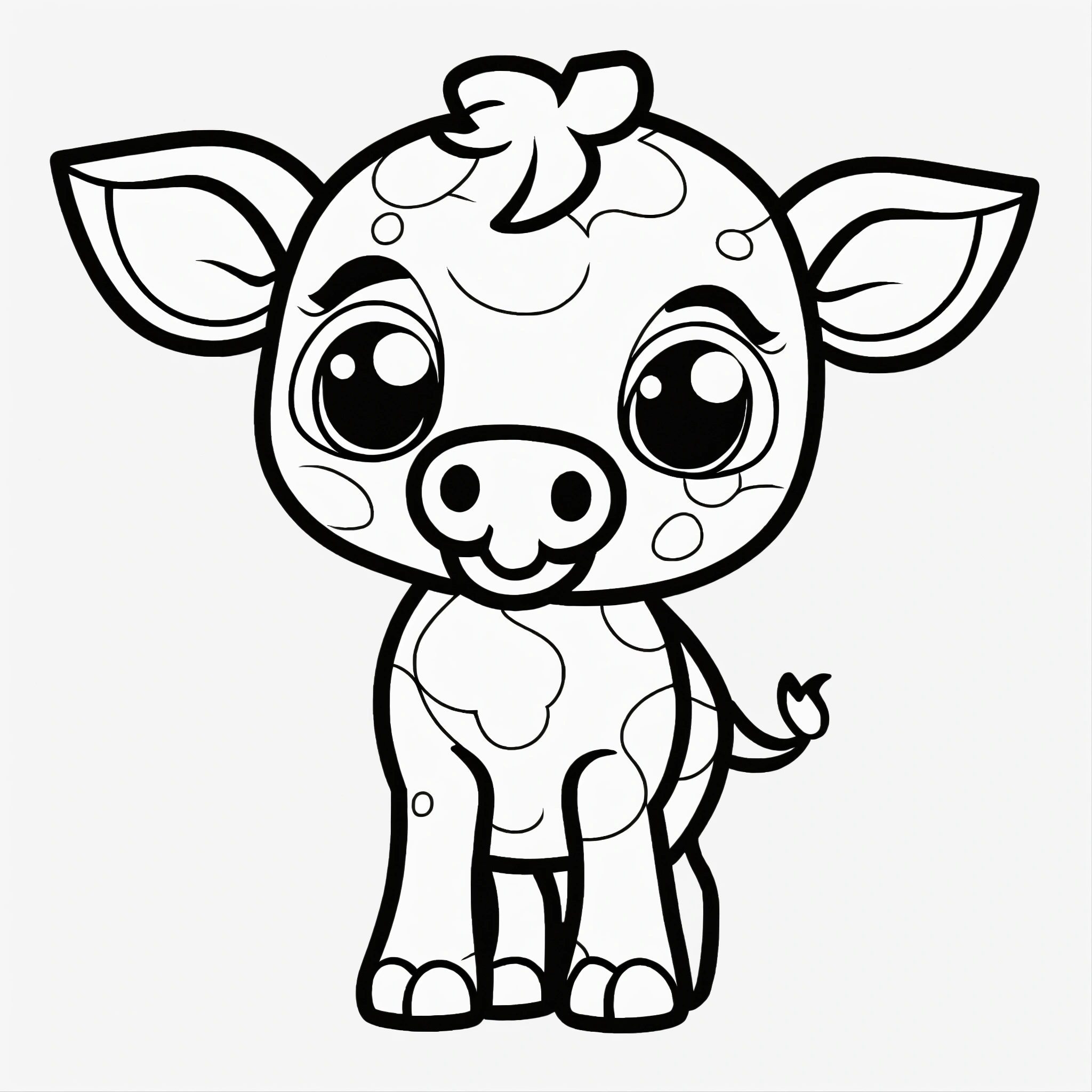 Lexica - Cute small cow for a toddler’s, big cute eyes, pixar style ...