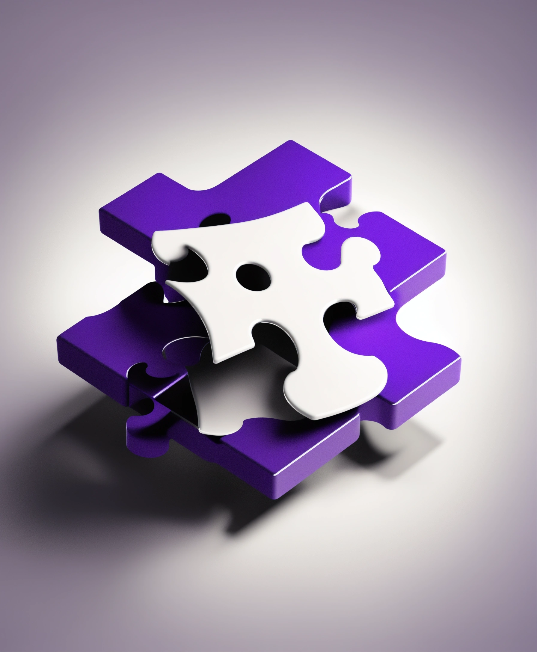 Lexica - 3D illustration minimalist of a piece of a puzzle, simple ...