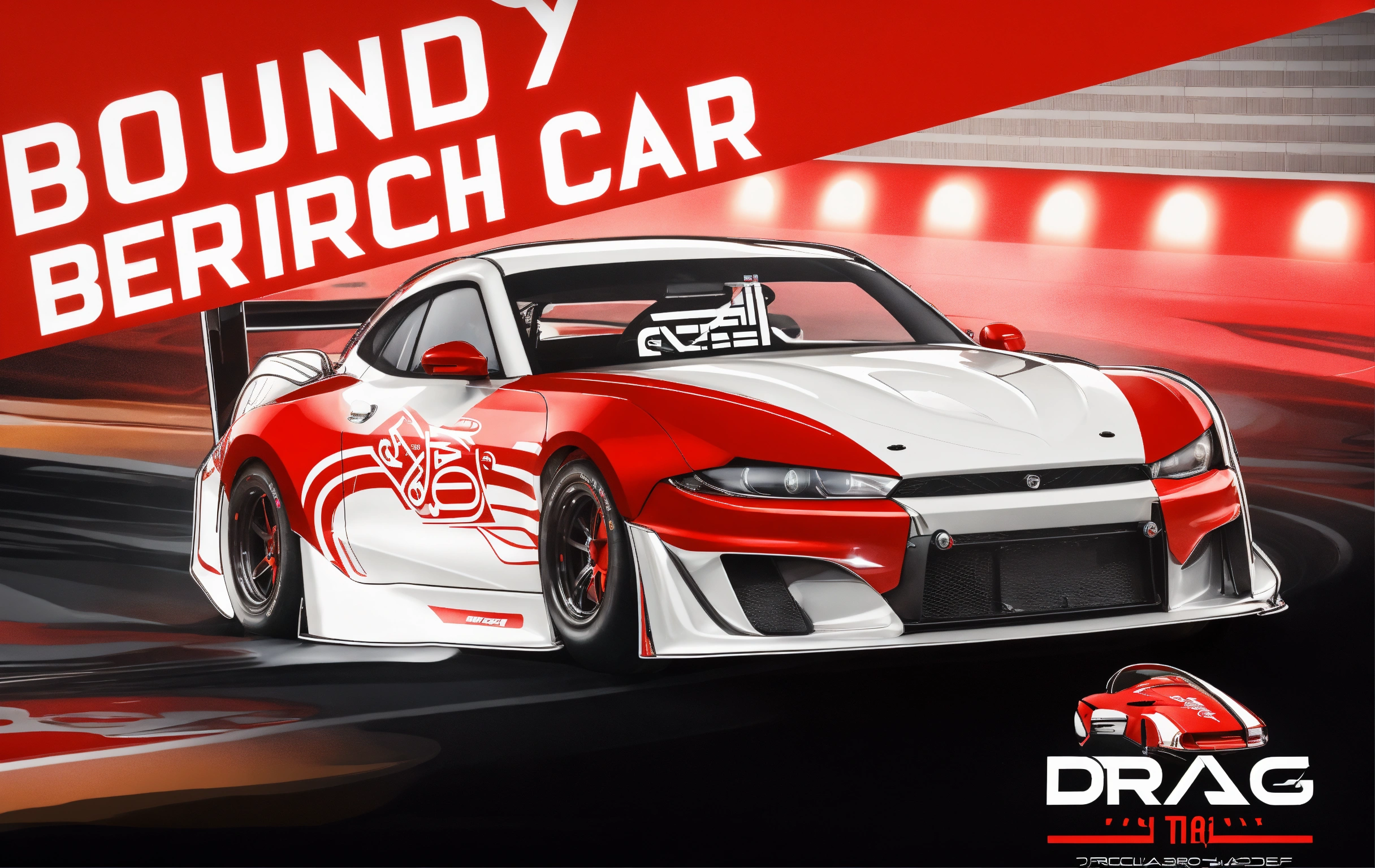 Lexica - Bahrain red and white vector clean modern car drag race car ...