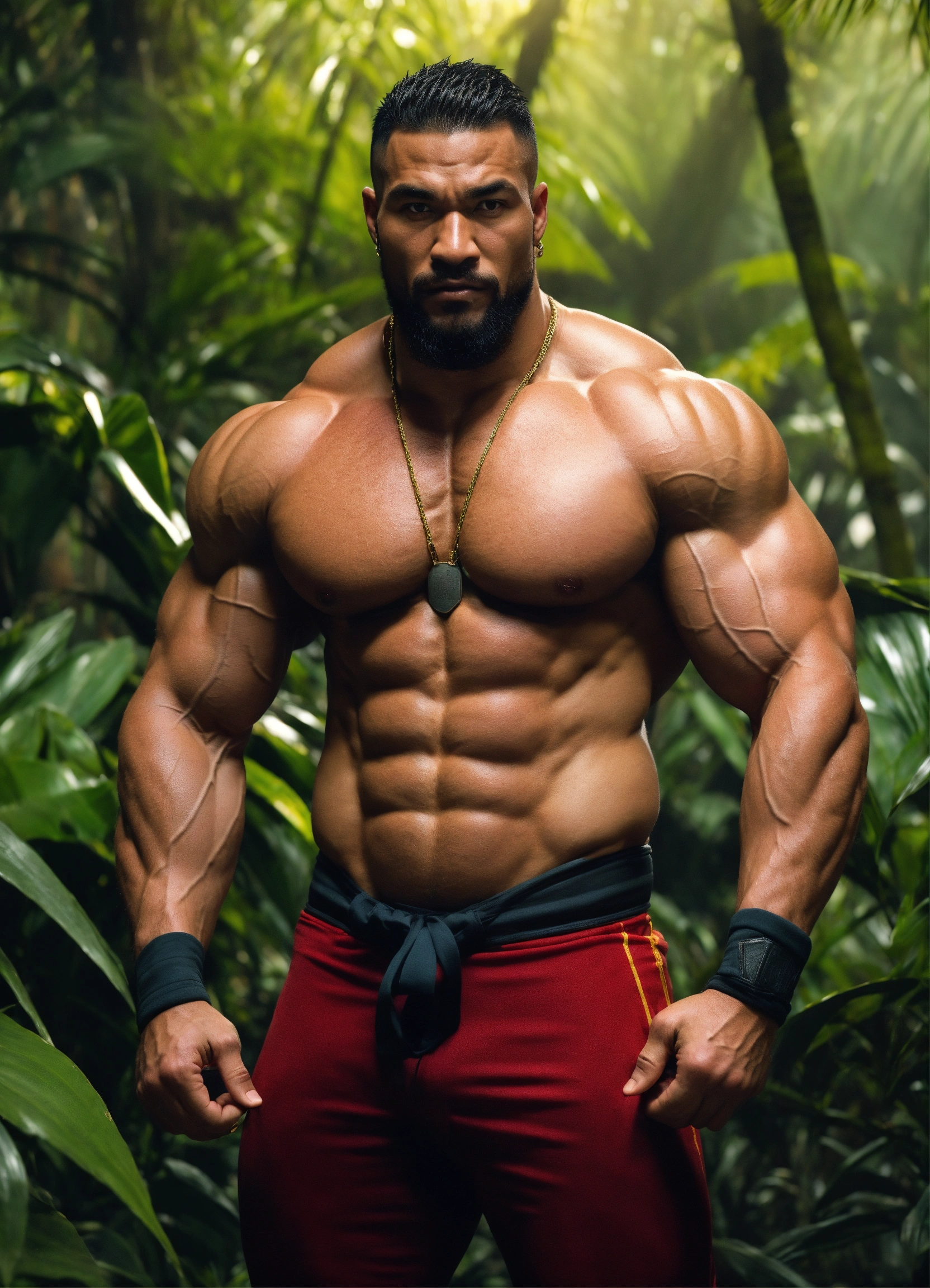 Lexica - 30-year-old man with big muscles, big bodybuilder, Kano from ...