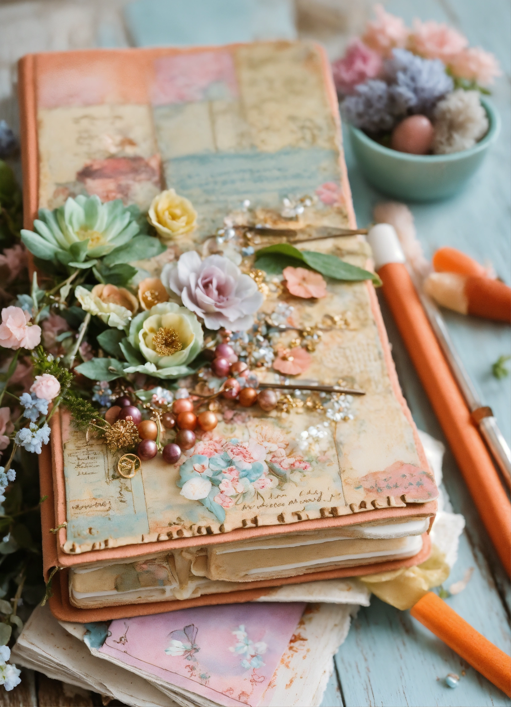 Lexica - Shabby chic dreamy mist pastel junk journals Hvis du leder ...