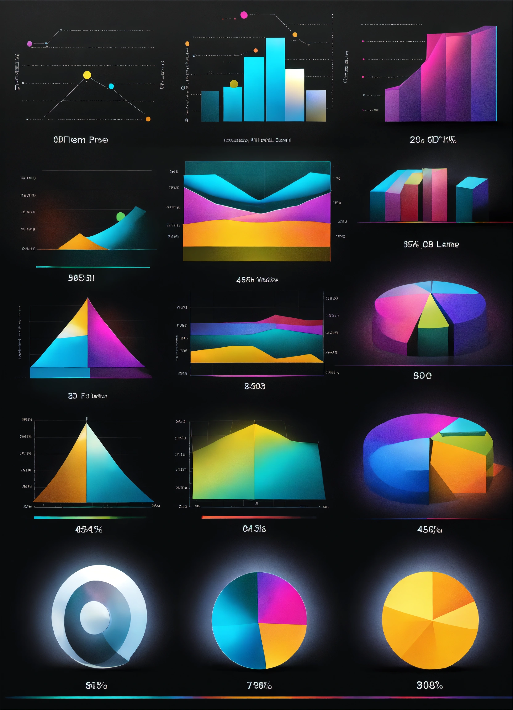 Lexica - Basic Elements of a Statistical Graph. black background, shiny ...