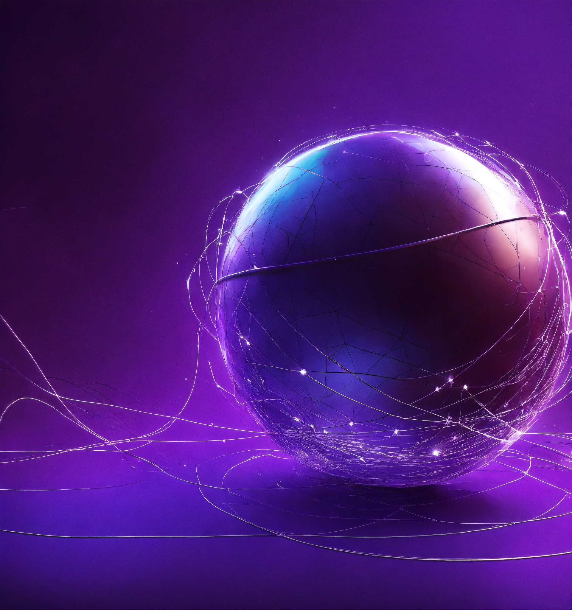 Lexica - Nuance purple background for a book cover, sphere networking ...