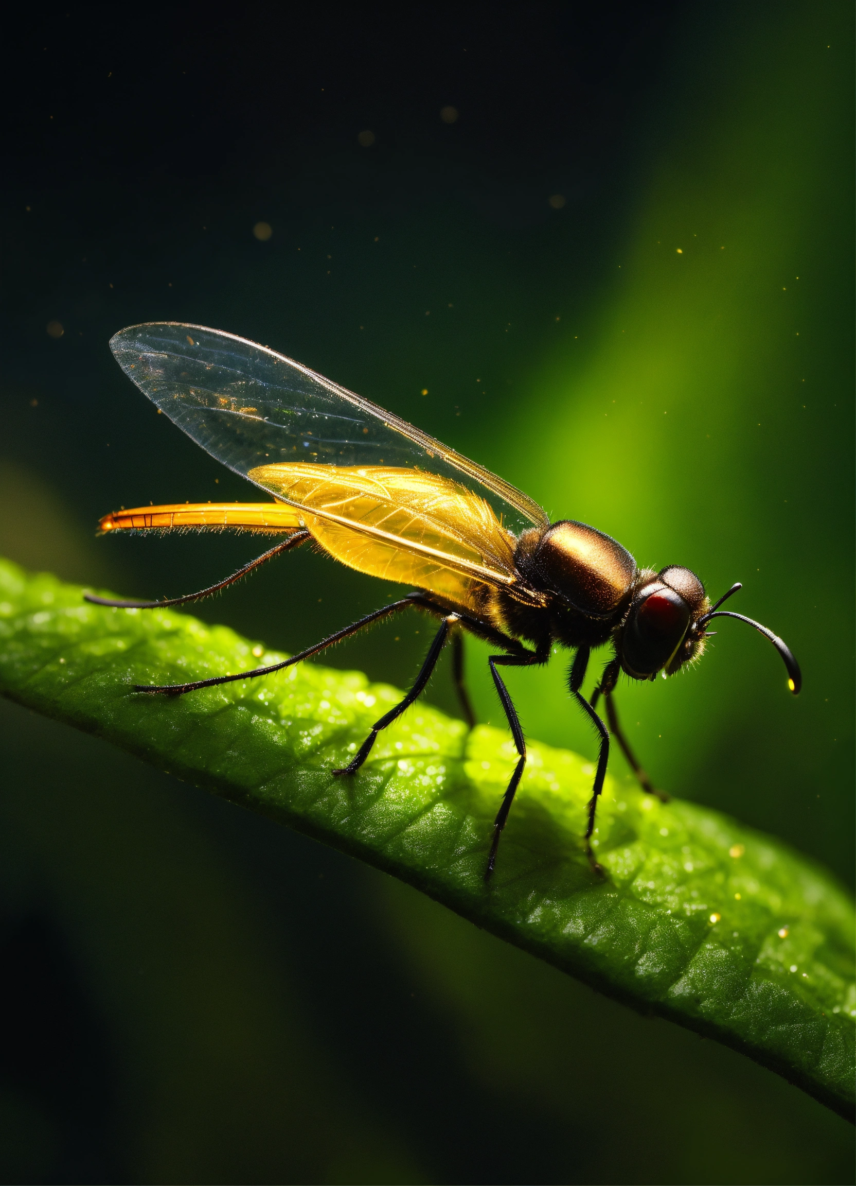Lexica - Create an image of a firefly.