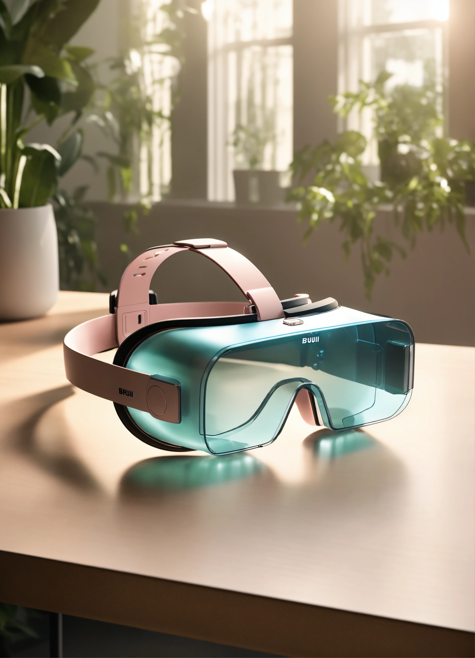 Lexica - A stunning, minimalist curved, pastel translucent ...