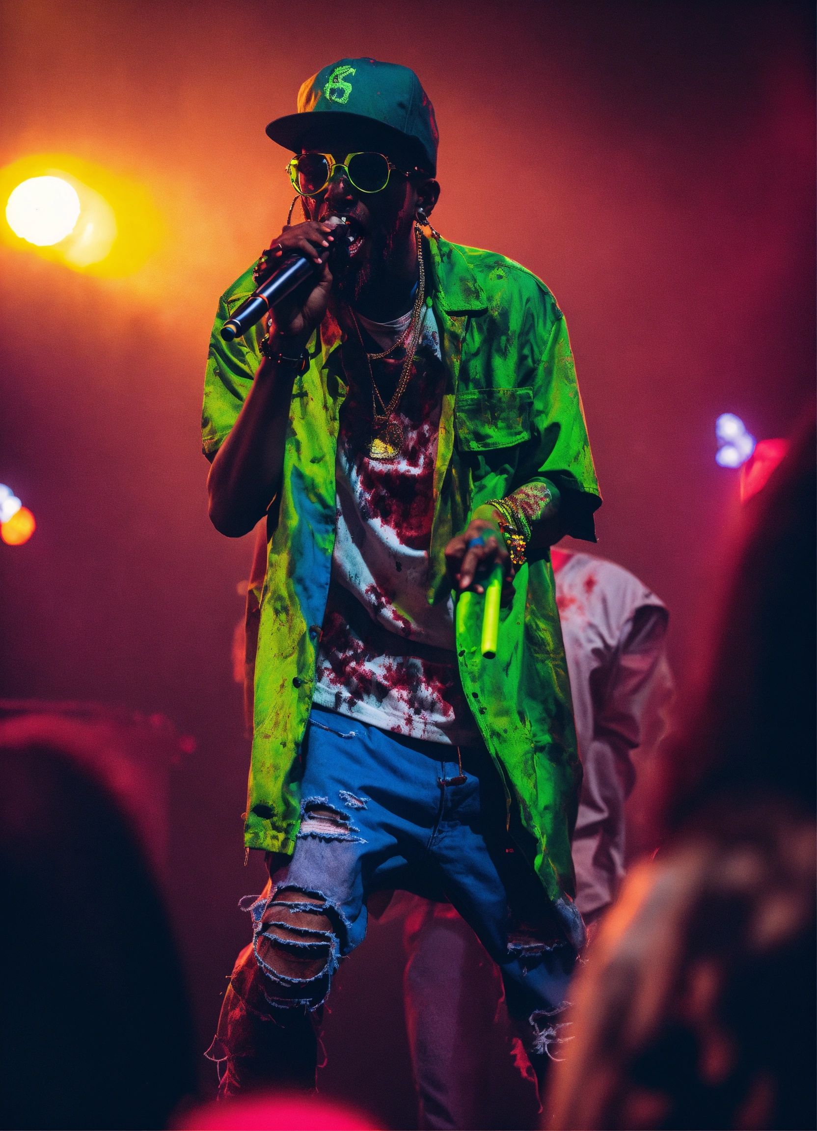 Lexica - A zombie rapper at a concert