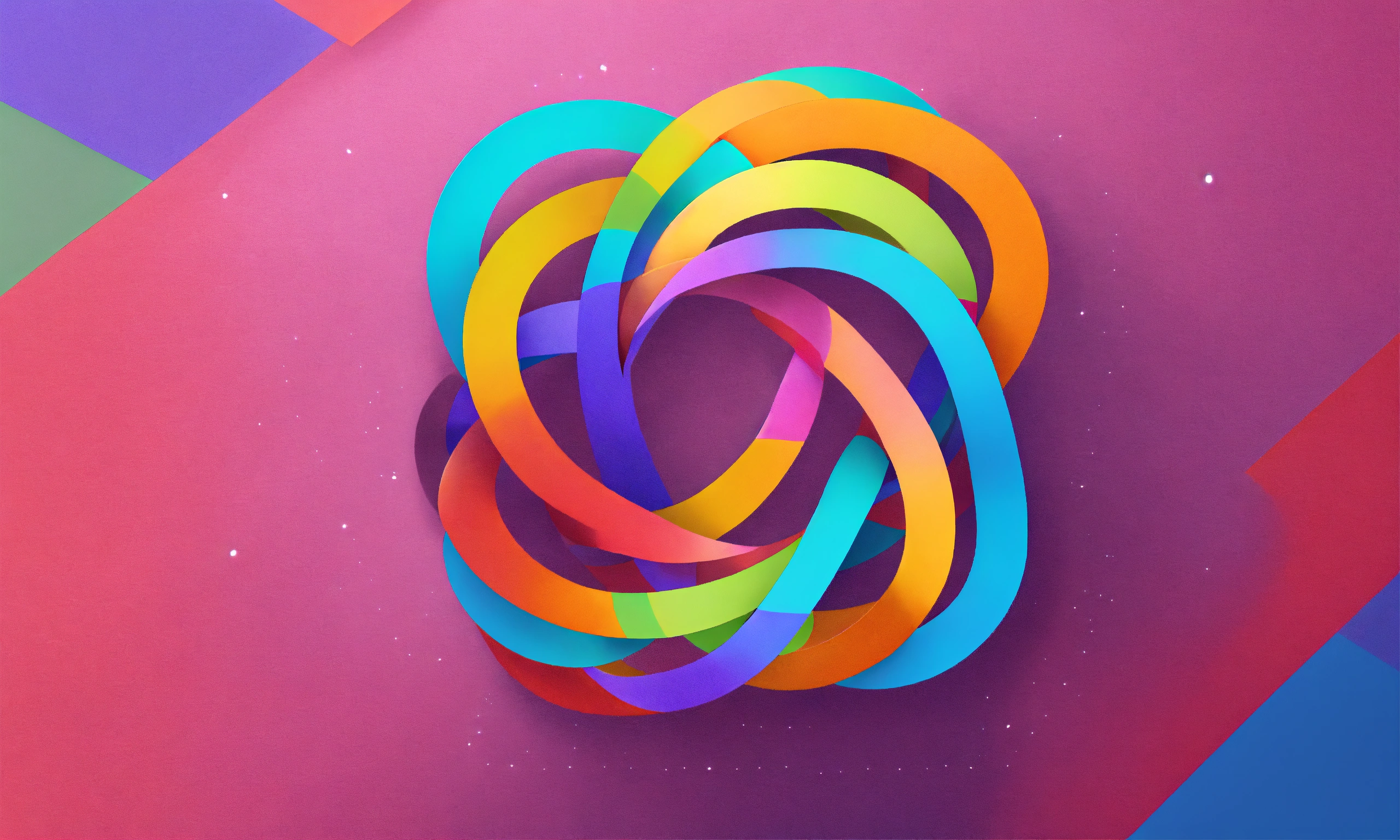 Lexica - Colorful infinity symbol 8 shaped single lined flat icon
