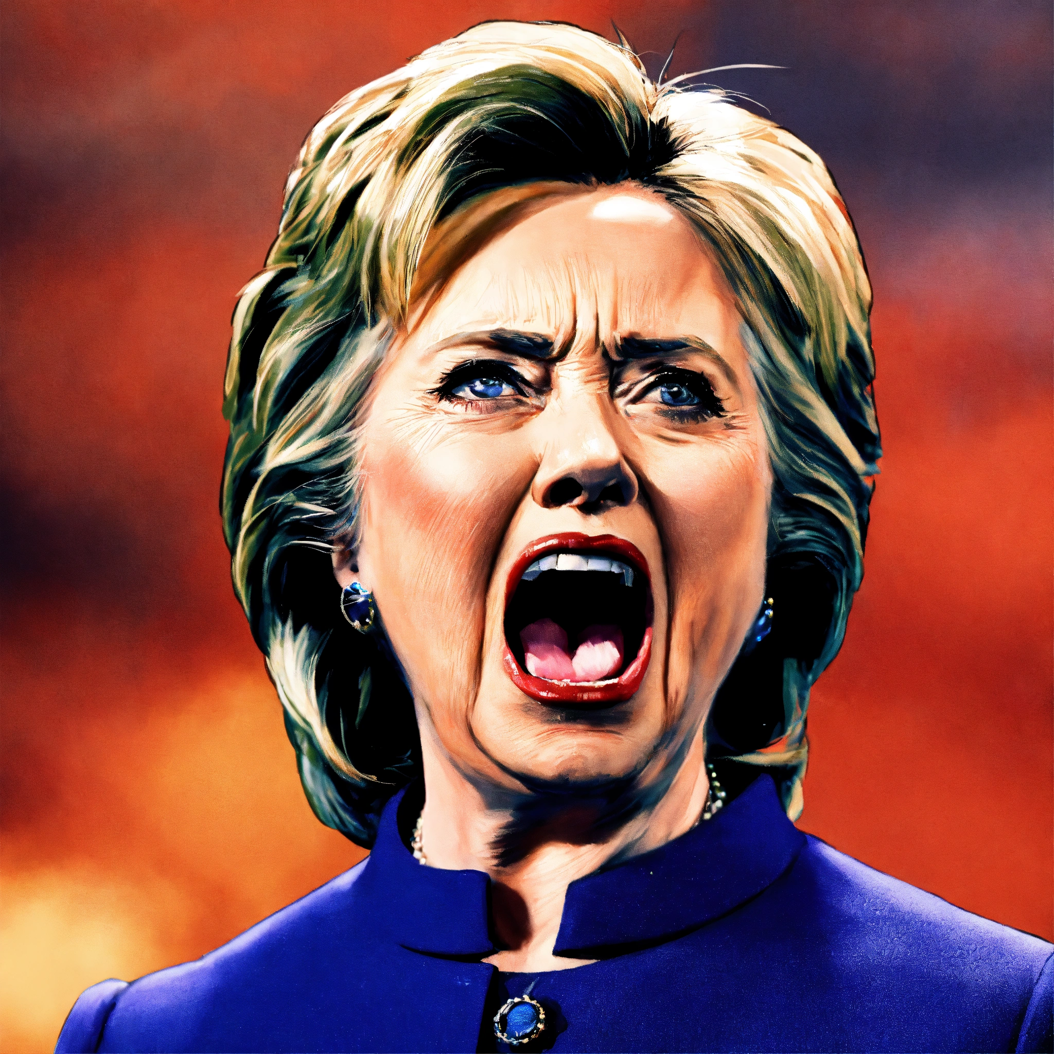 Lexica - Hillary clinton mad angry yelling