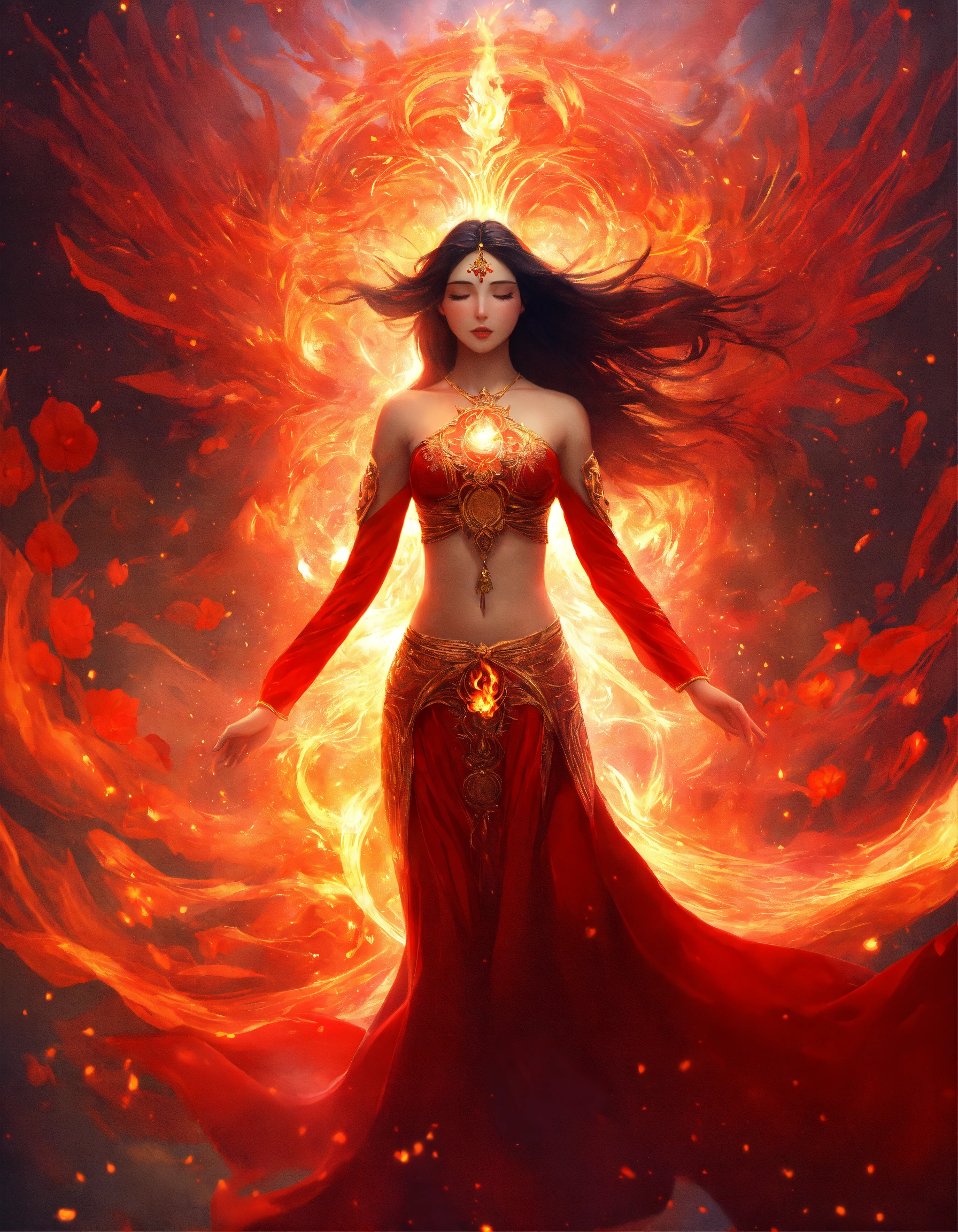 Lexica - Fantasy, mesmerizing design, ascending spirit woman, spirit ...