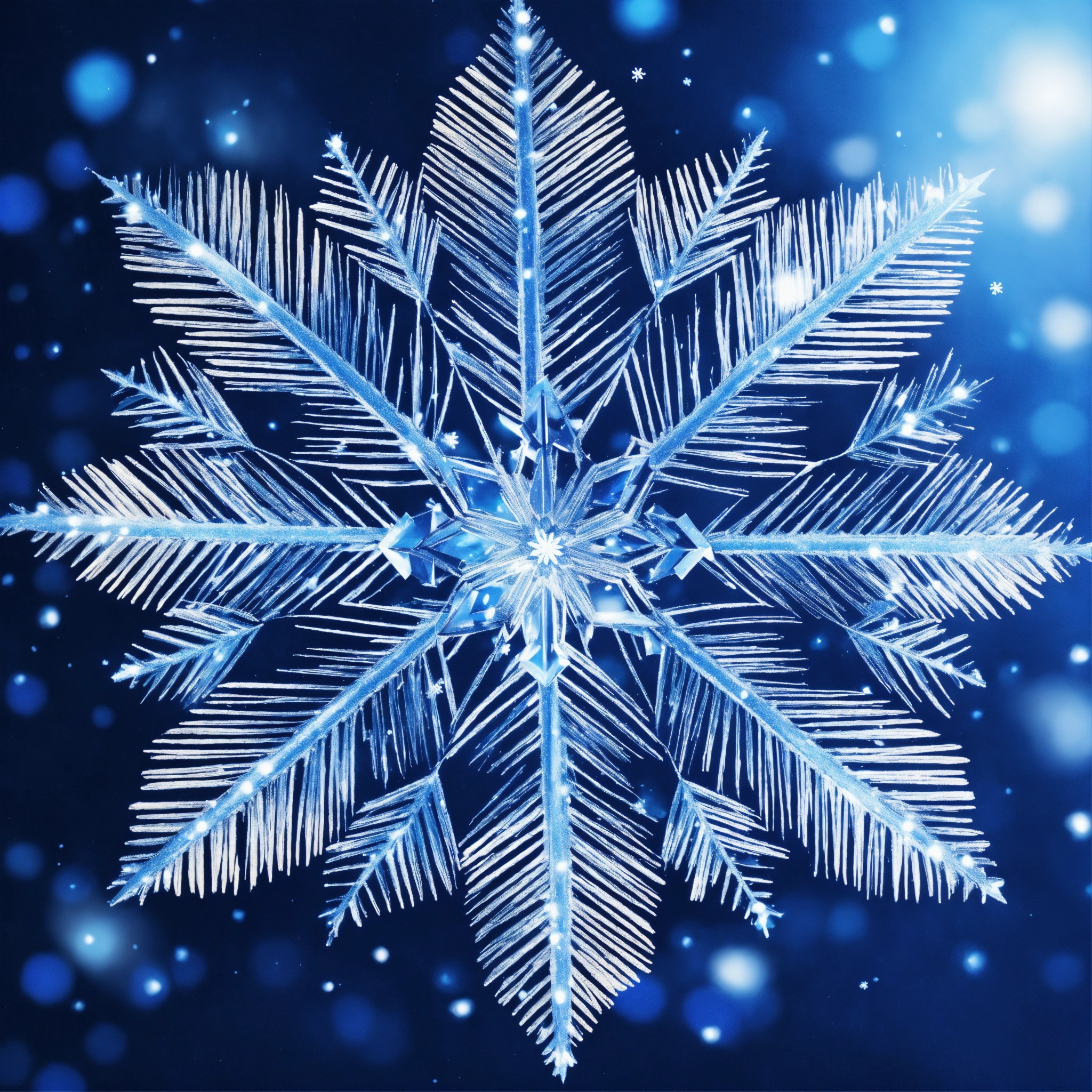 Lexica - Create a beautiful dar blue winter background with sparkling ...